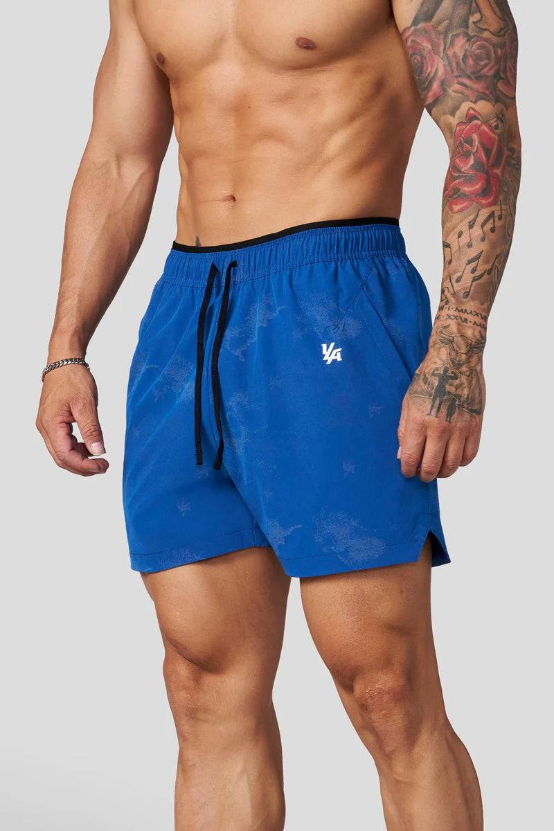 Short Reflectivo Fitness - Azul