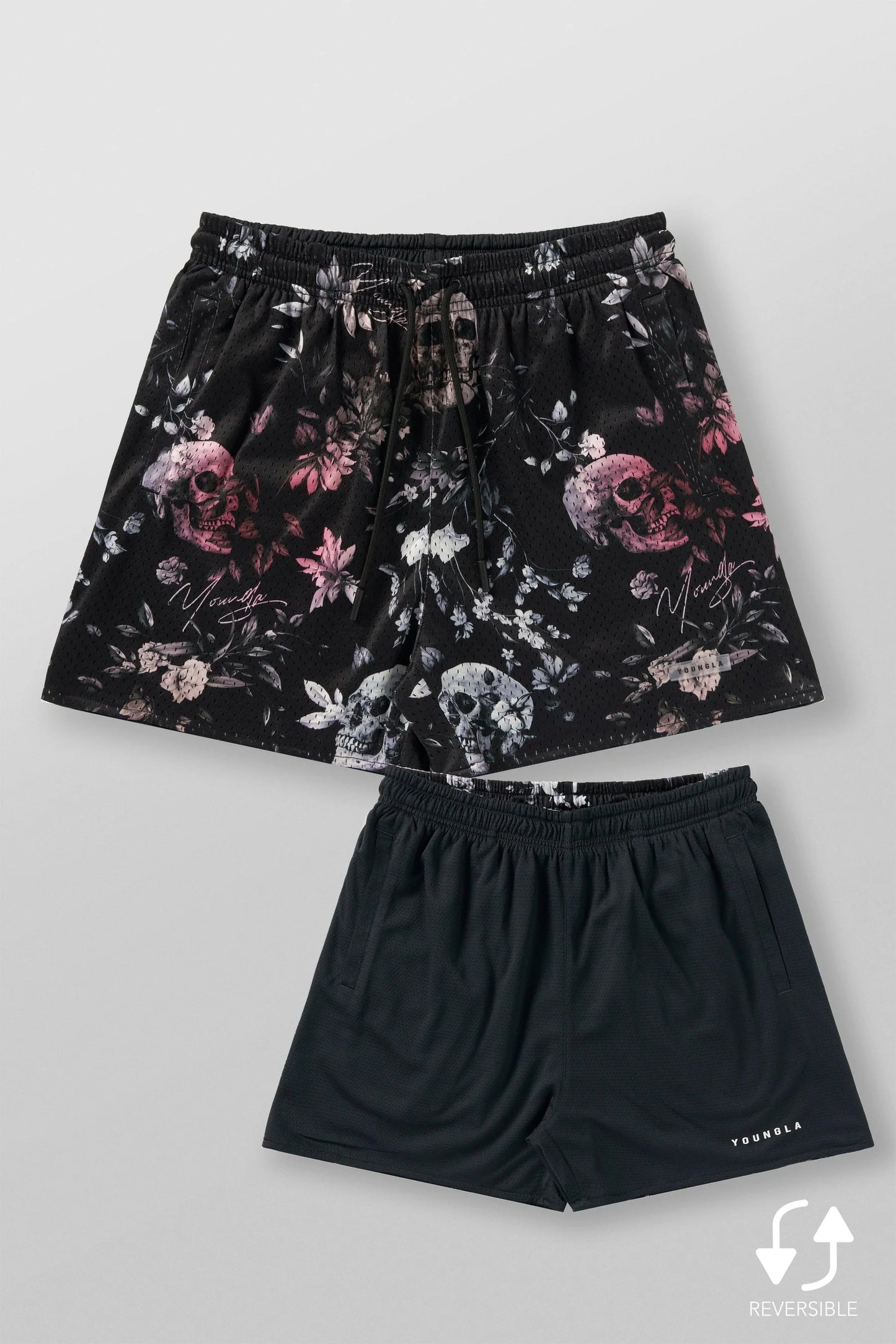 Short Malla Skulls - Negro