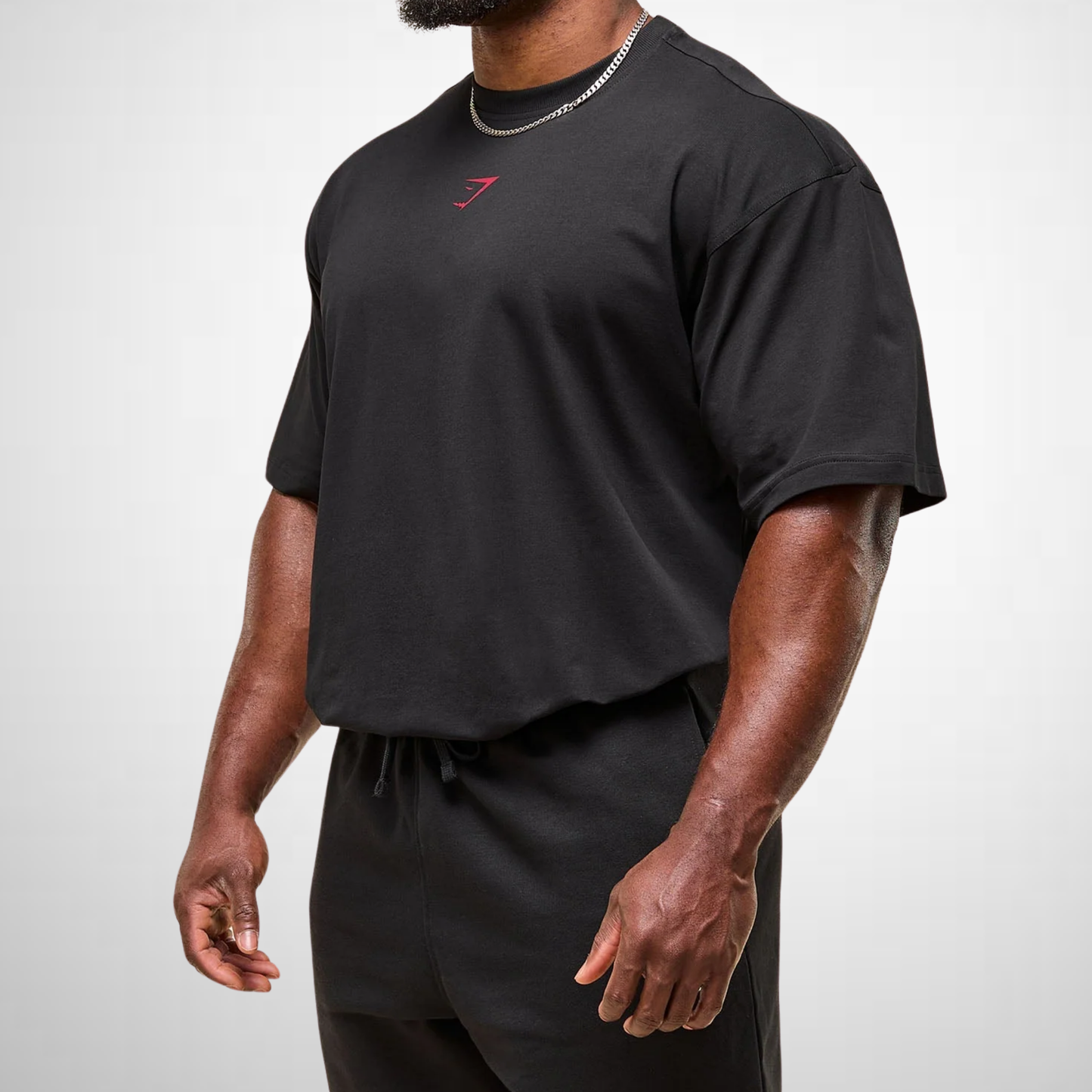 Playera Power - Negra/Rojo
