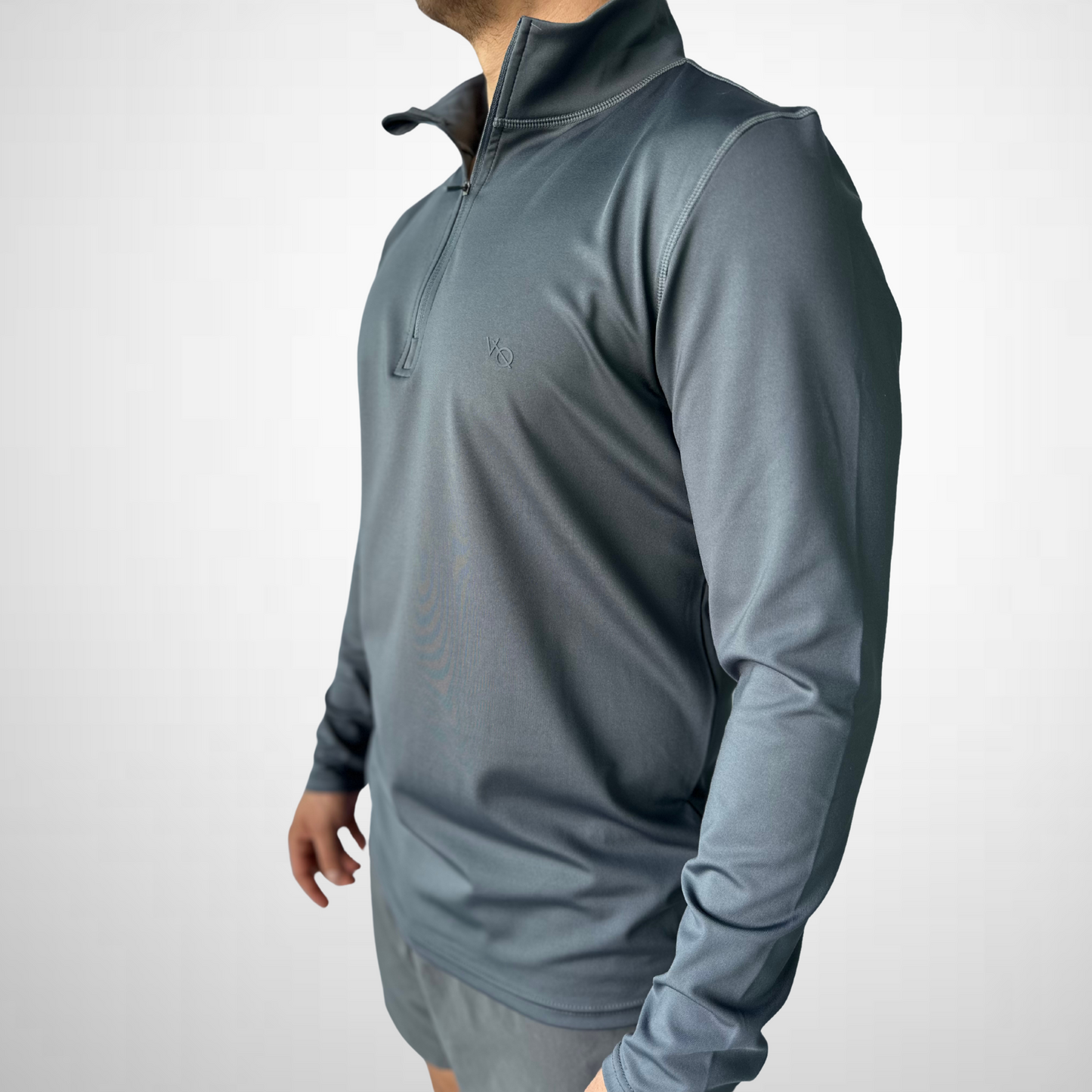 Vanquish Hoodie 1/4 Zip - Gris Onix