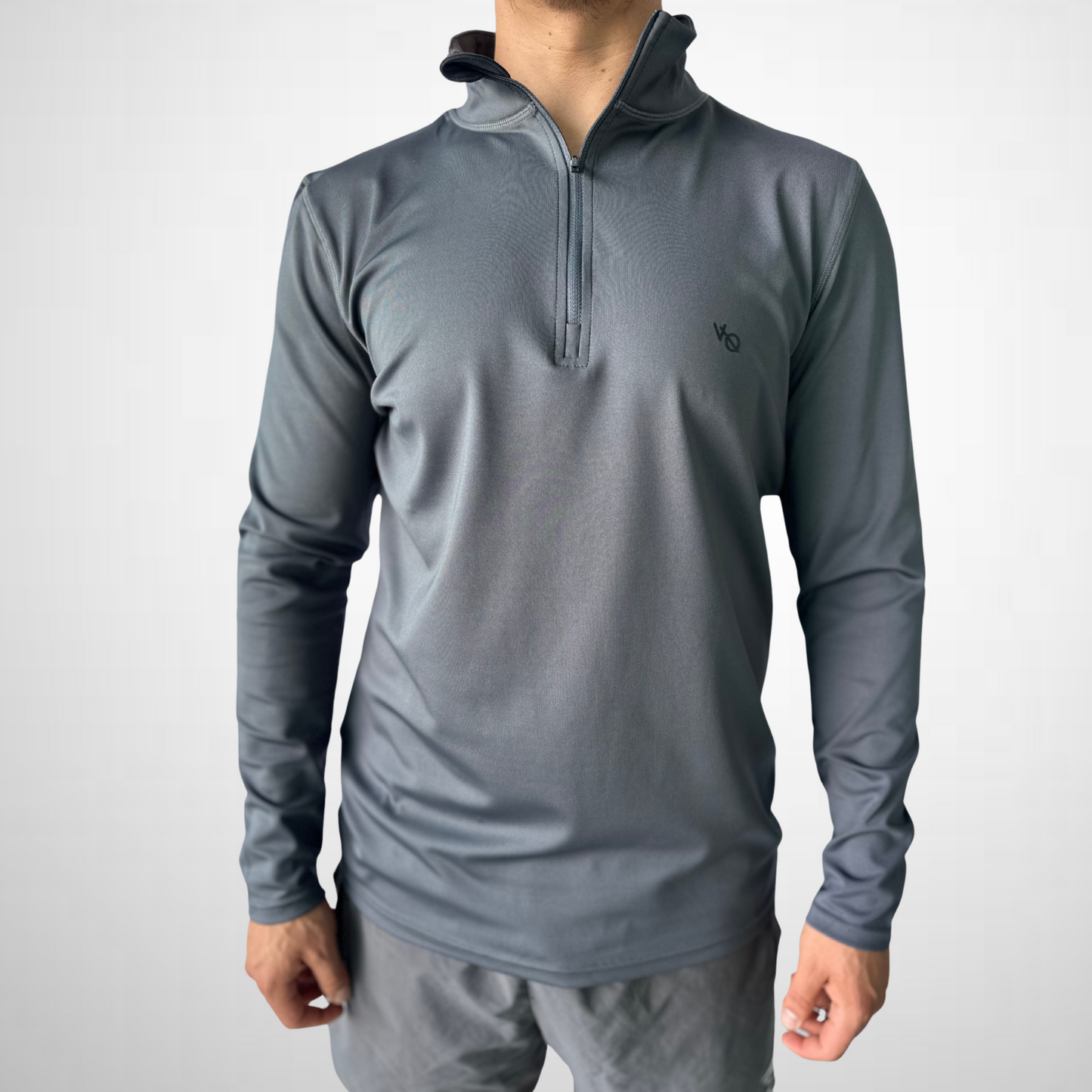 Vanquish Hoodie 1/4 Zip - Gris Onix