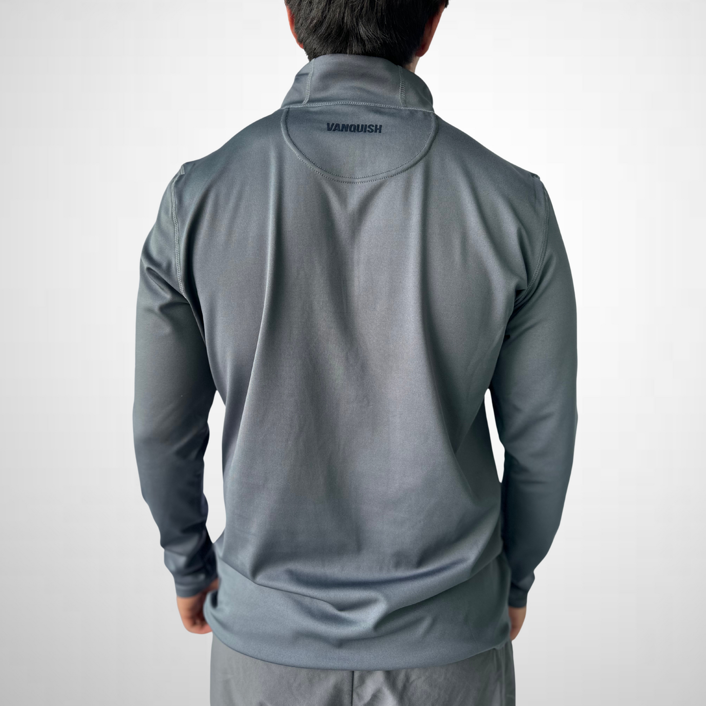 Vanquish Hoodie 1/4 Zip - Gris Onix