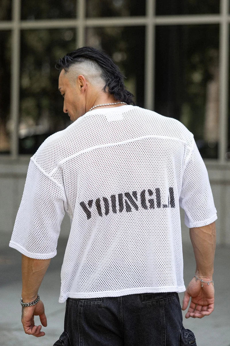 Playera Malla - Blanca