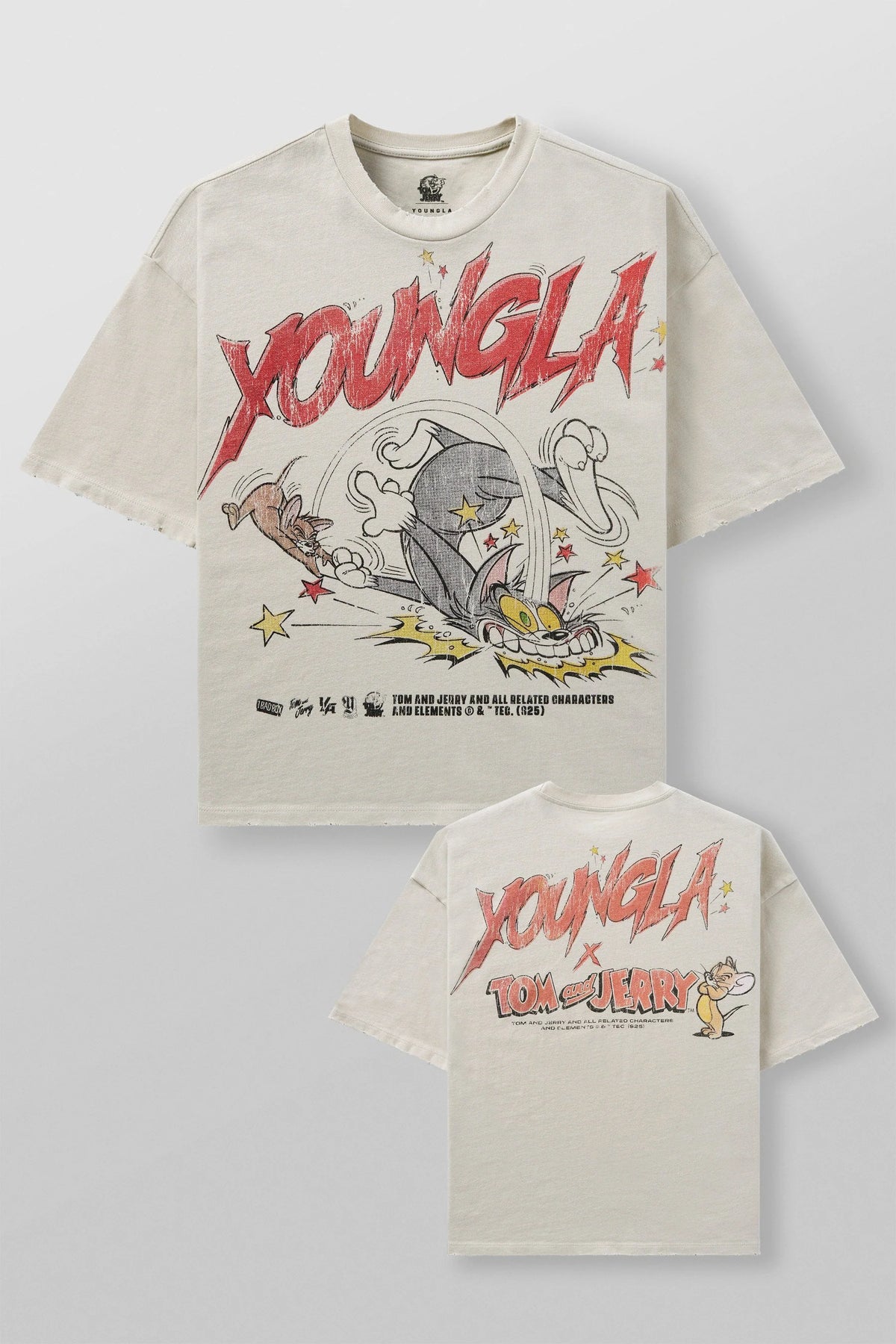 Camiseta Tom & Jerry - Beige