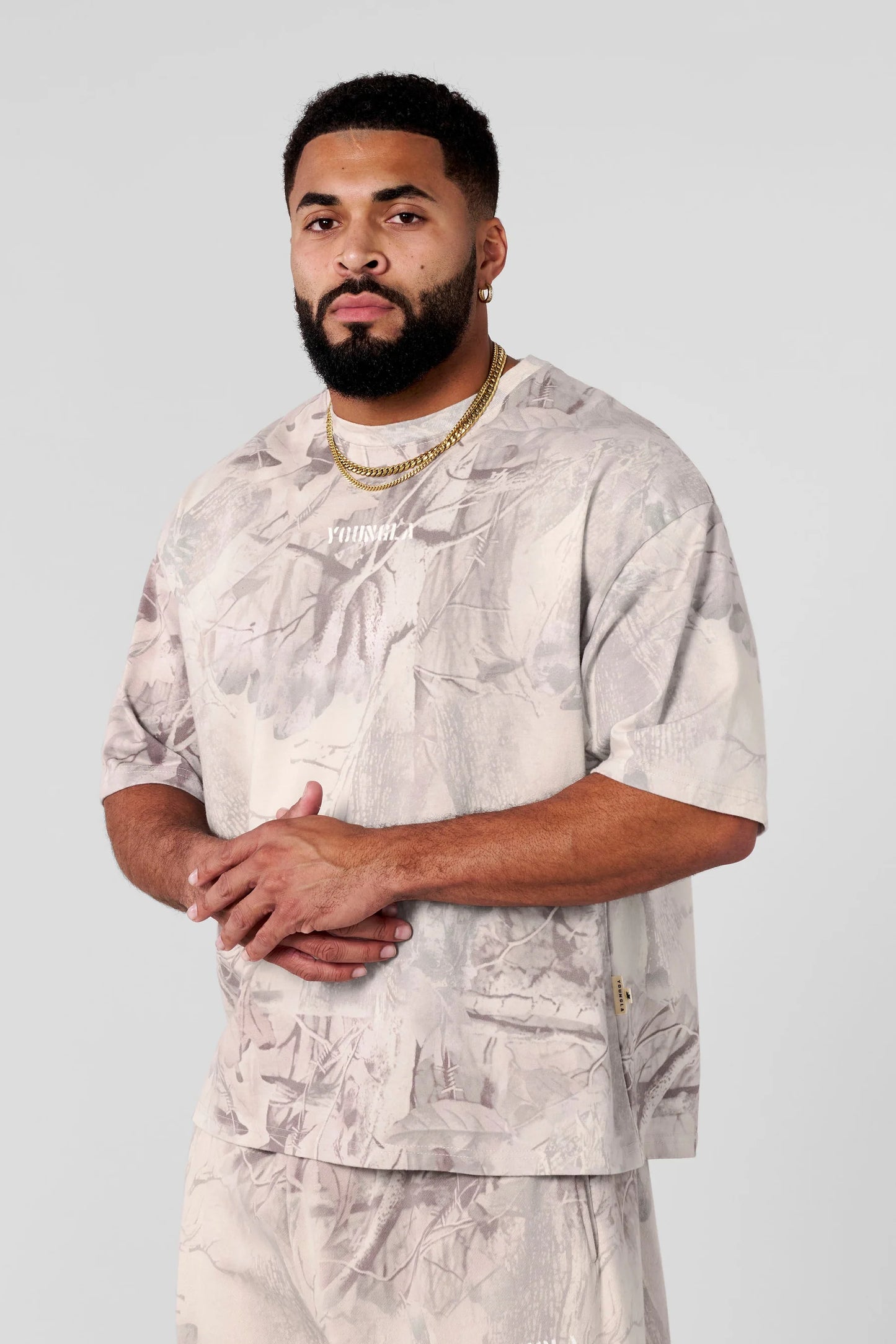 Playera Camo - Beige