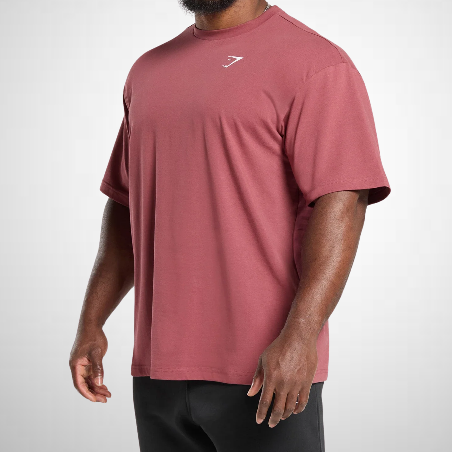 Playera Oversized Básica - Rosa Lavado