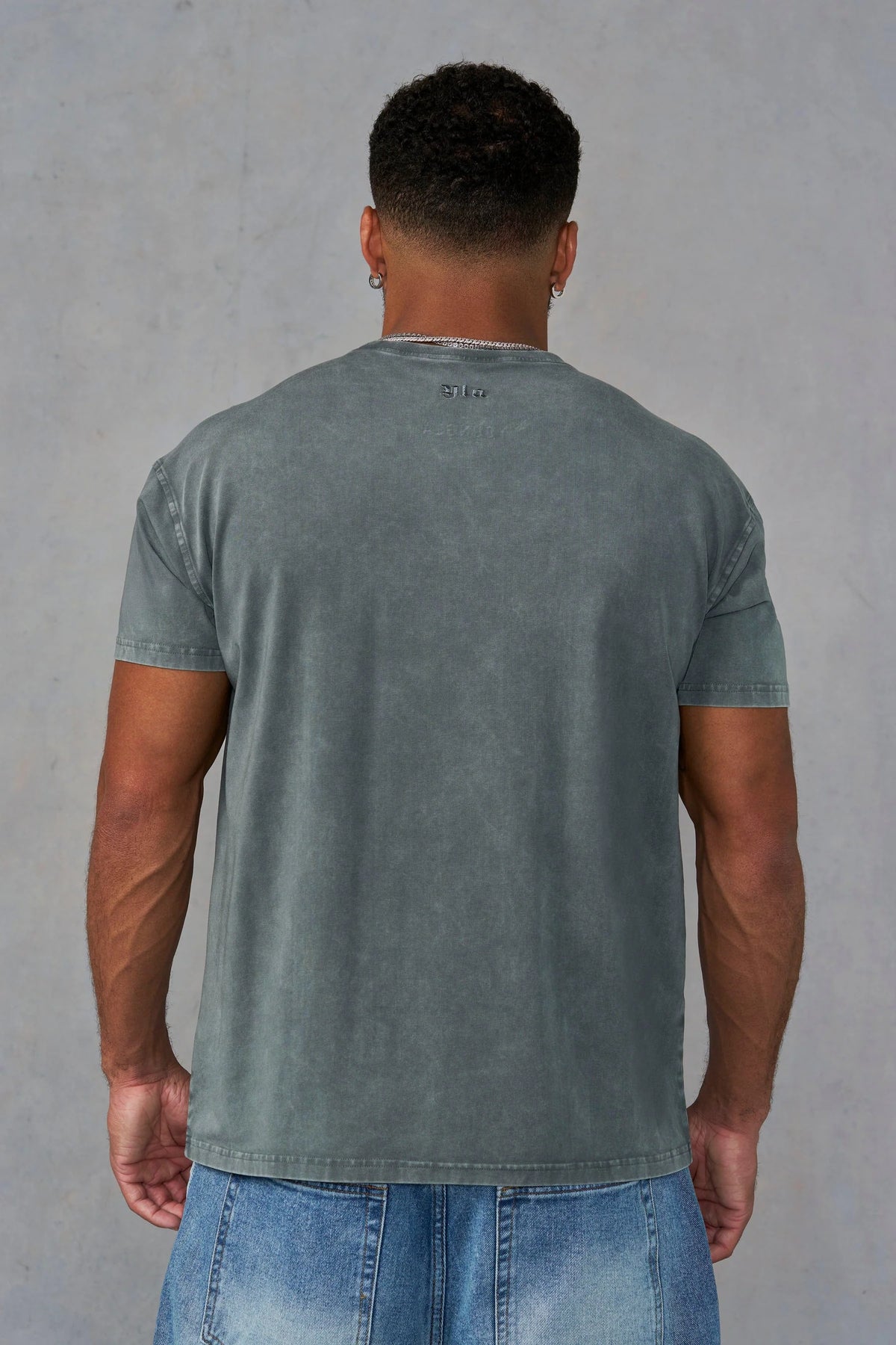 Playera Washed - Gris Deslavada