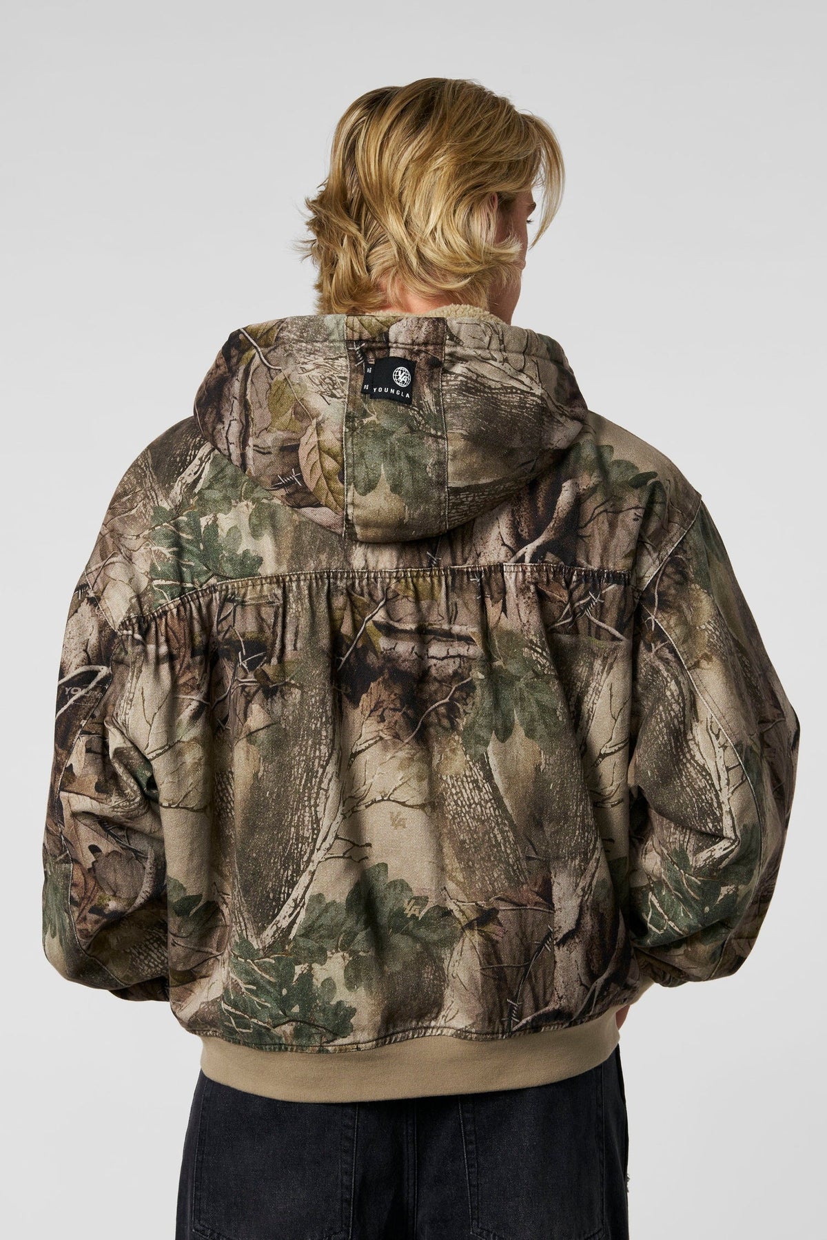 Hoodie Bronco Zip - Beige Camo