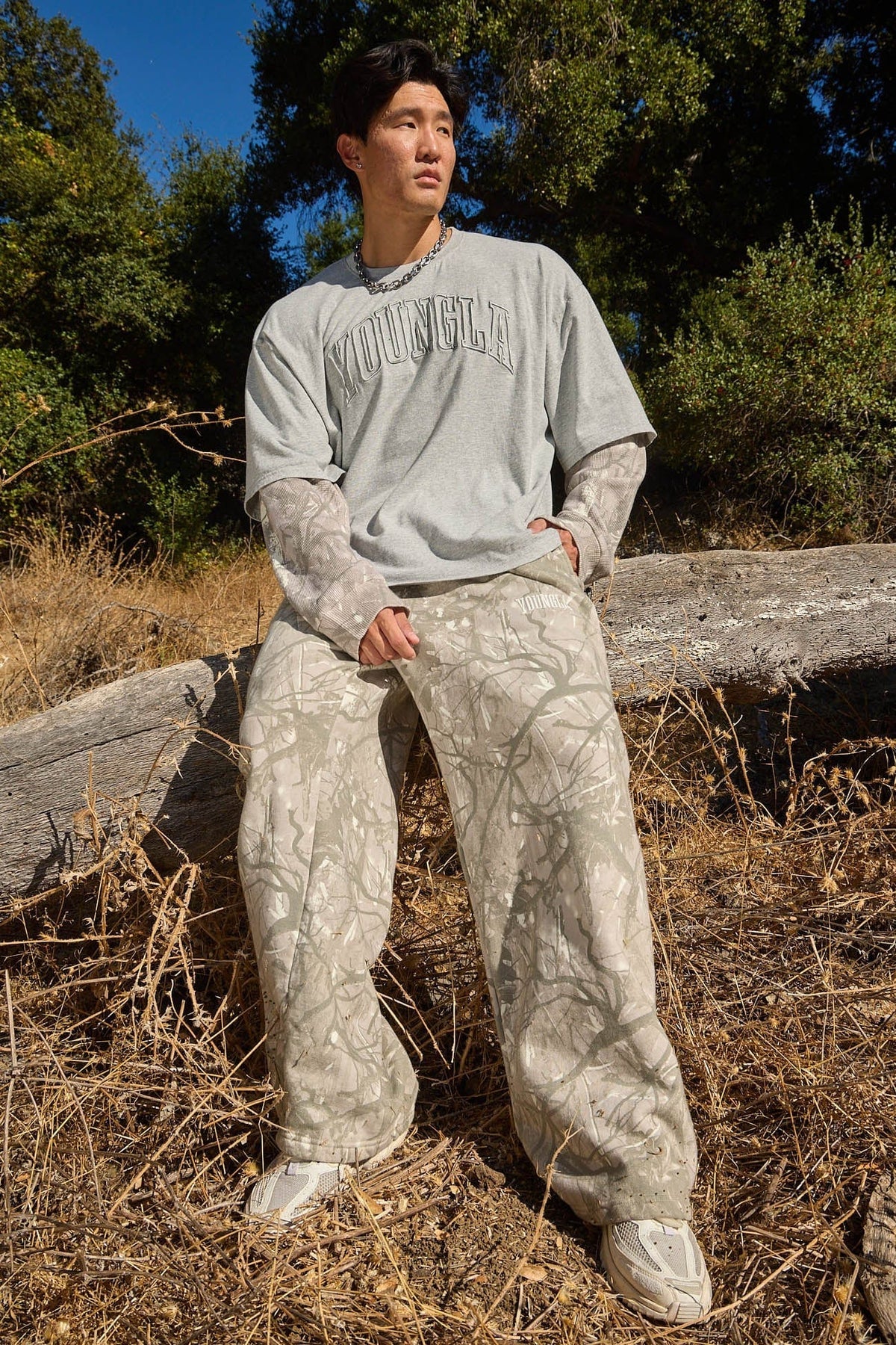 Jogger Baggy - Beige Camuflado