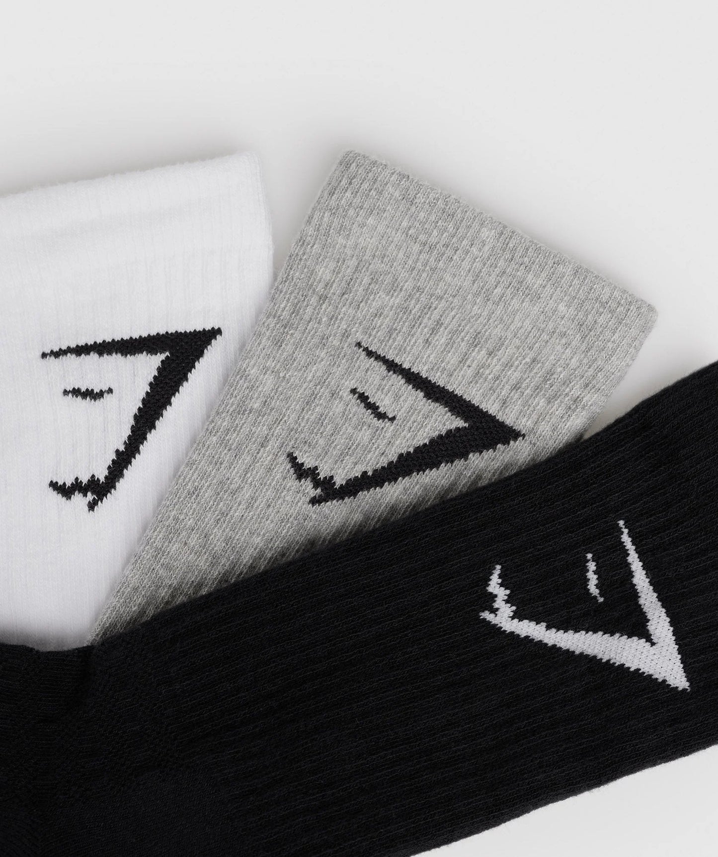 Calcetas Altas Pack x3 - Gris/Blanca/Negra