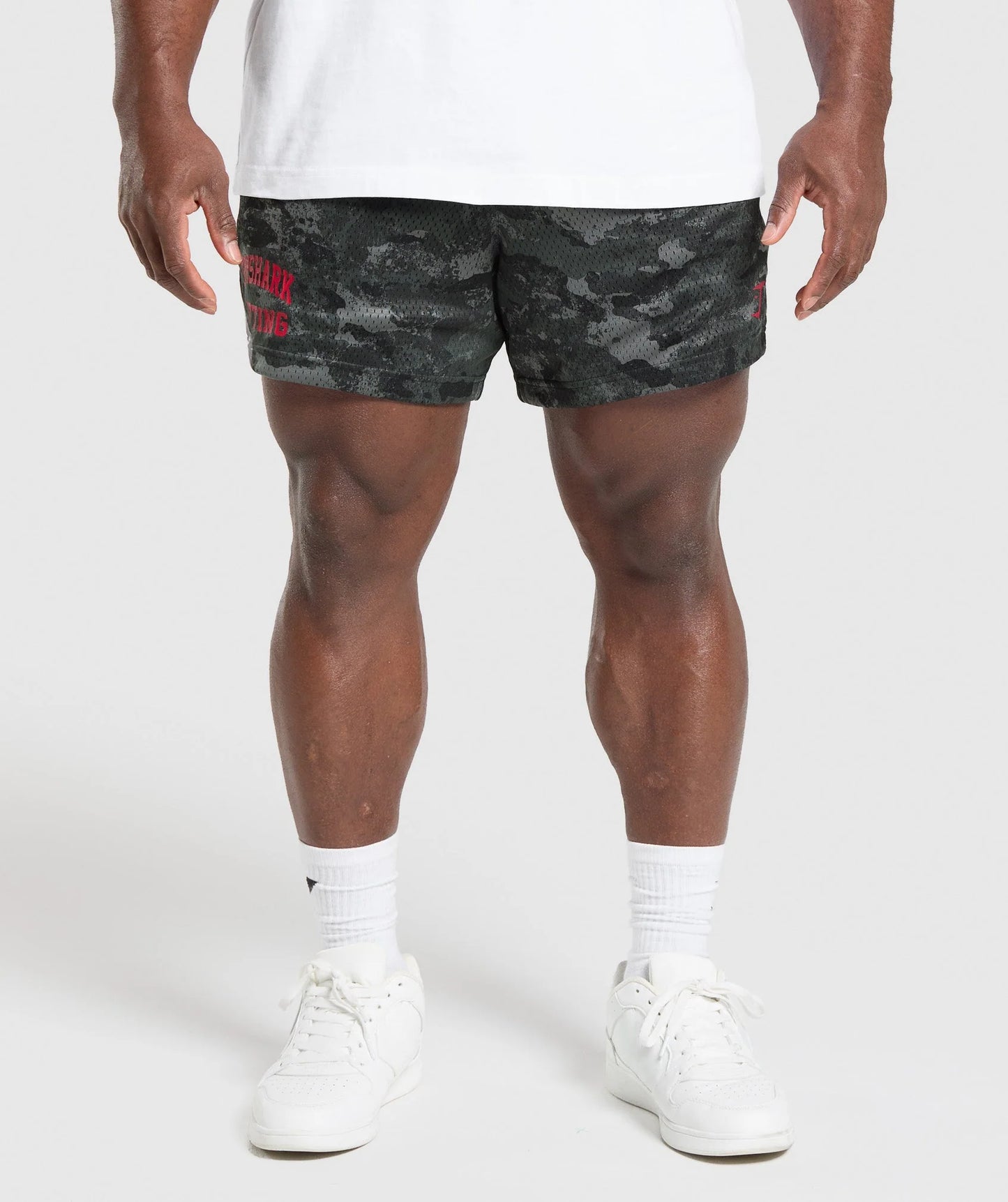 Short Malla 5 - Gris Camo