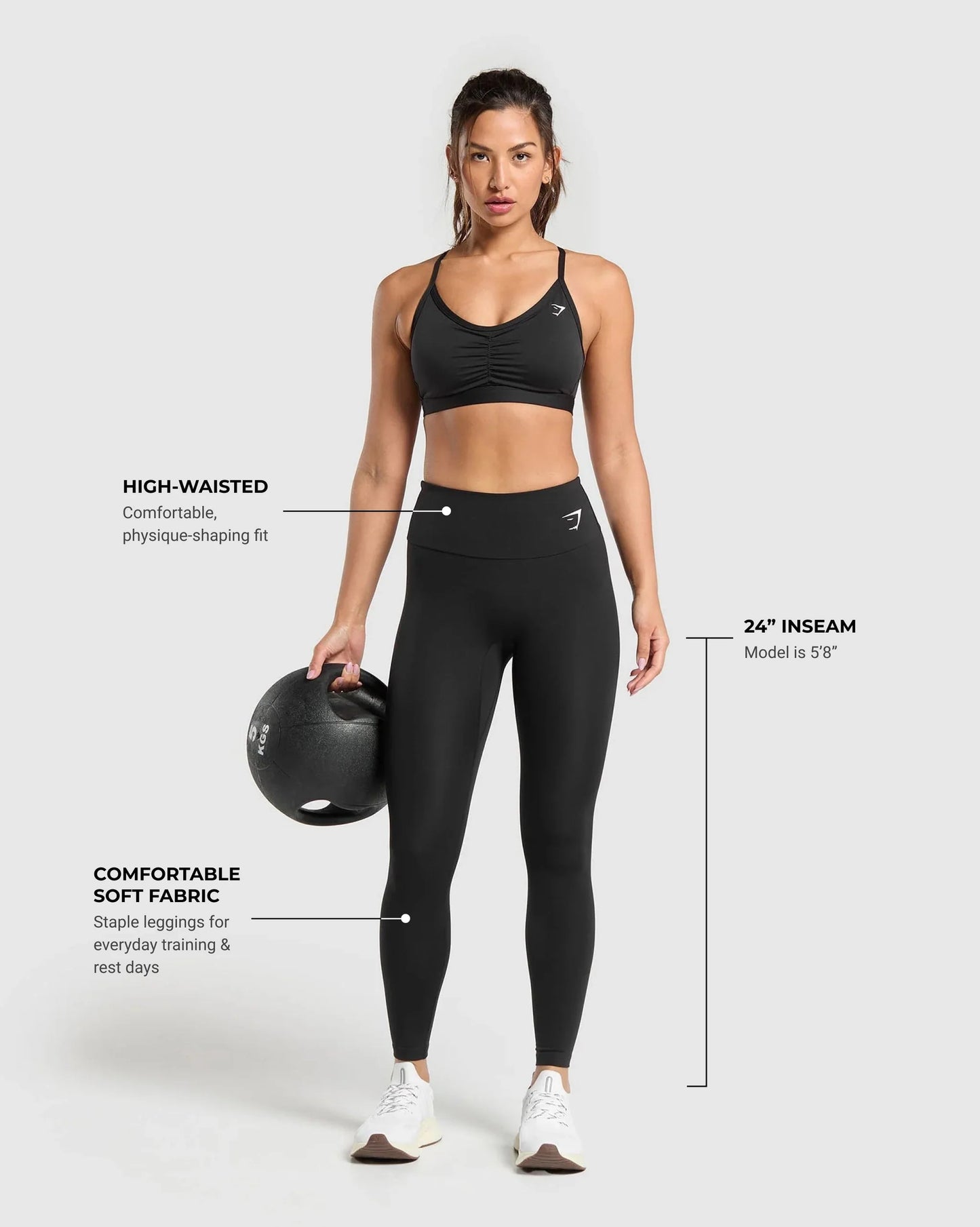 Legging De Entrenamiento - Negro