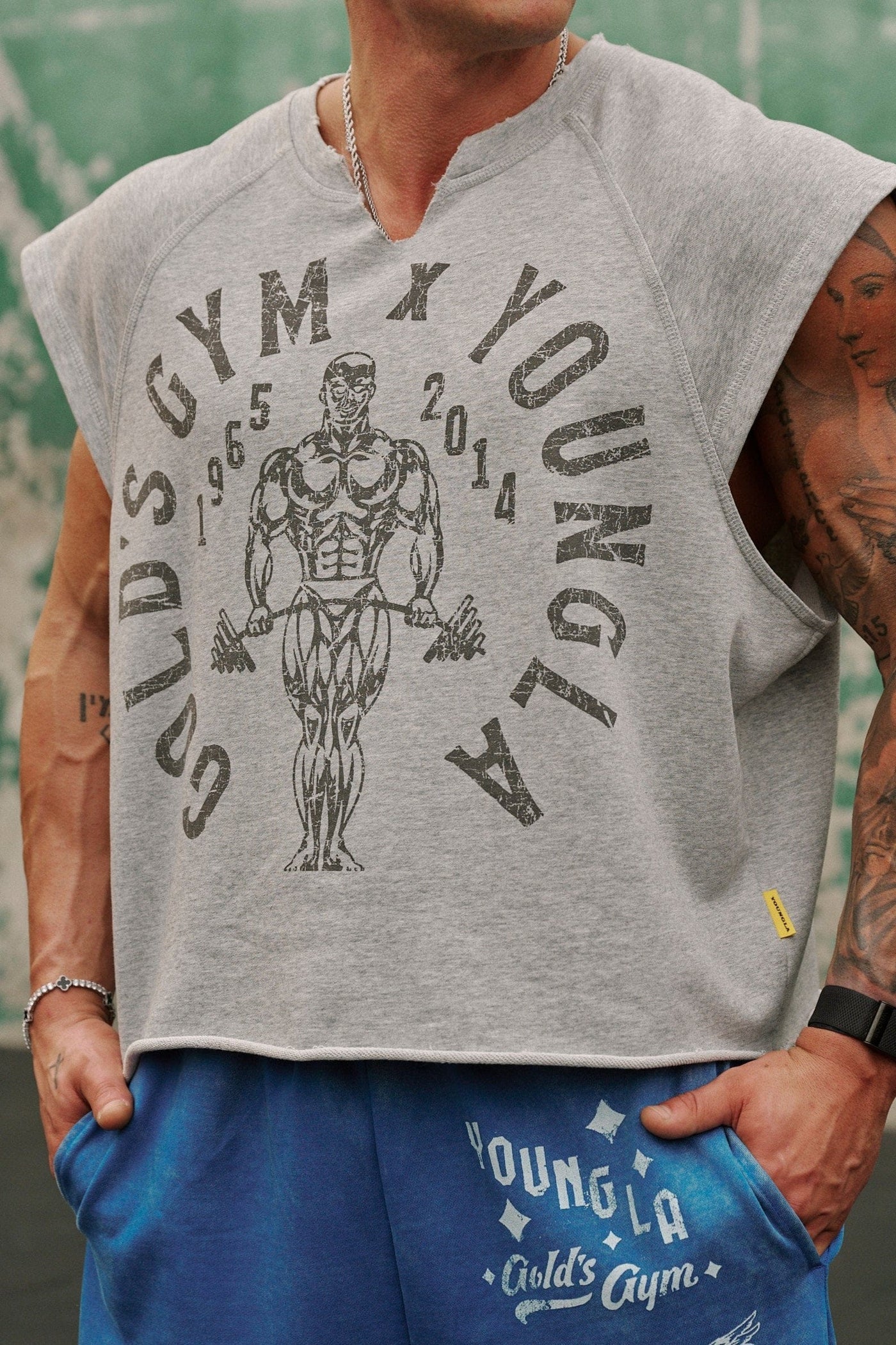 Tank Golds Gym - Gris