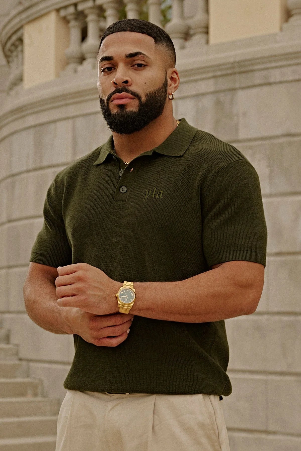 Polo Knitted - Olivo