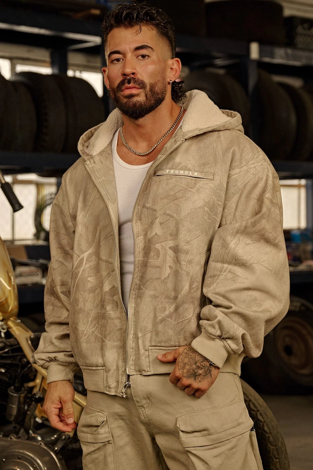 Hoodie Bronco Zip - Camo