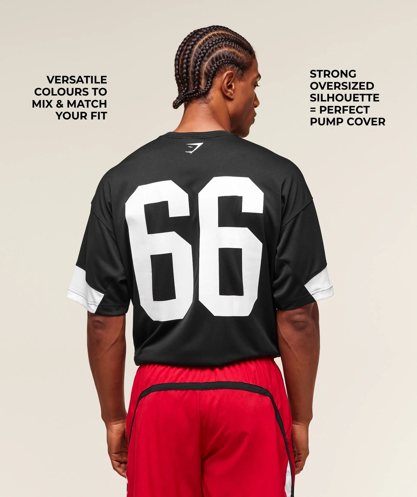 Playera Varsity - Negra