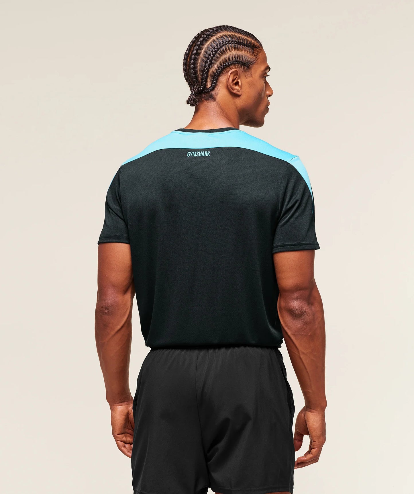 Playera Block - Negra/Azul