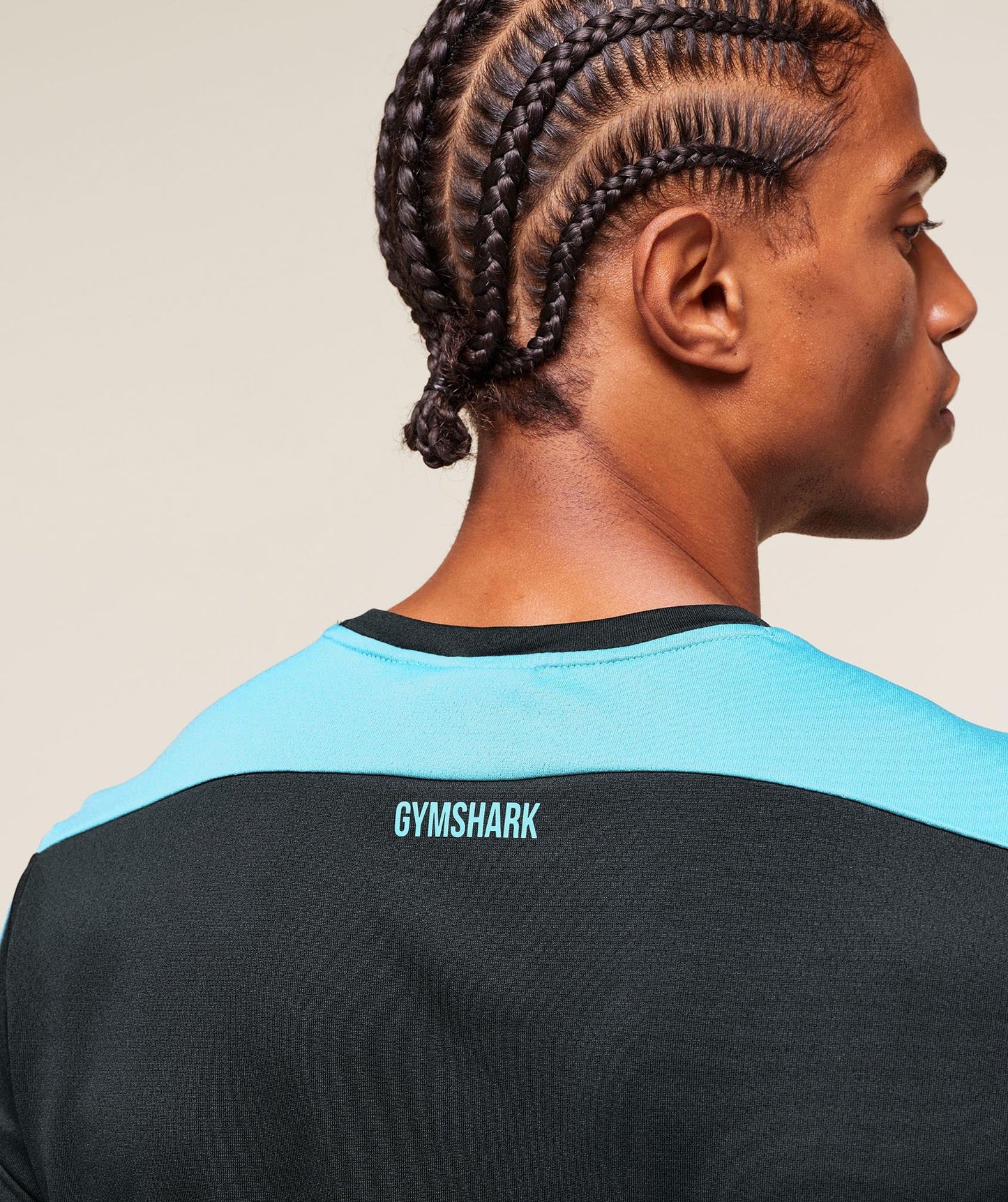 Playera Block - Negra/Azul