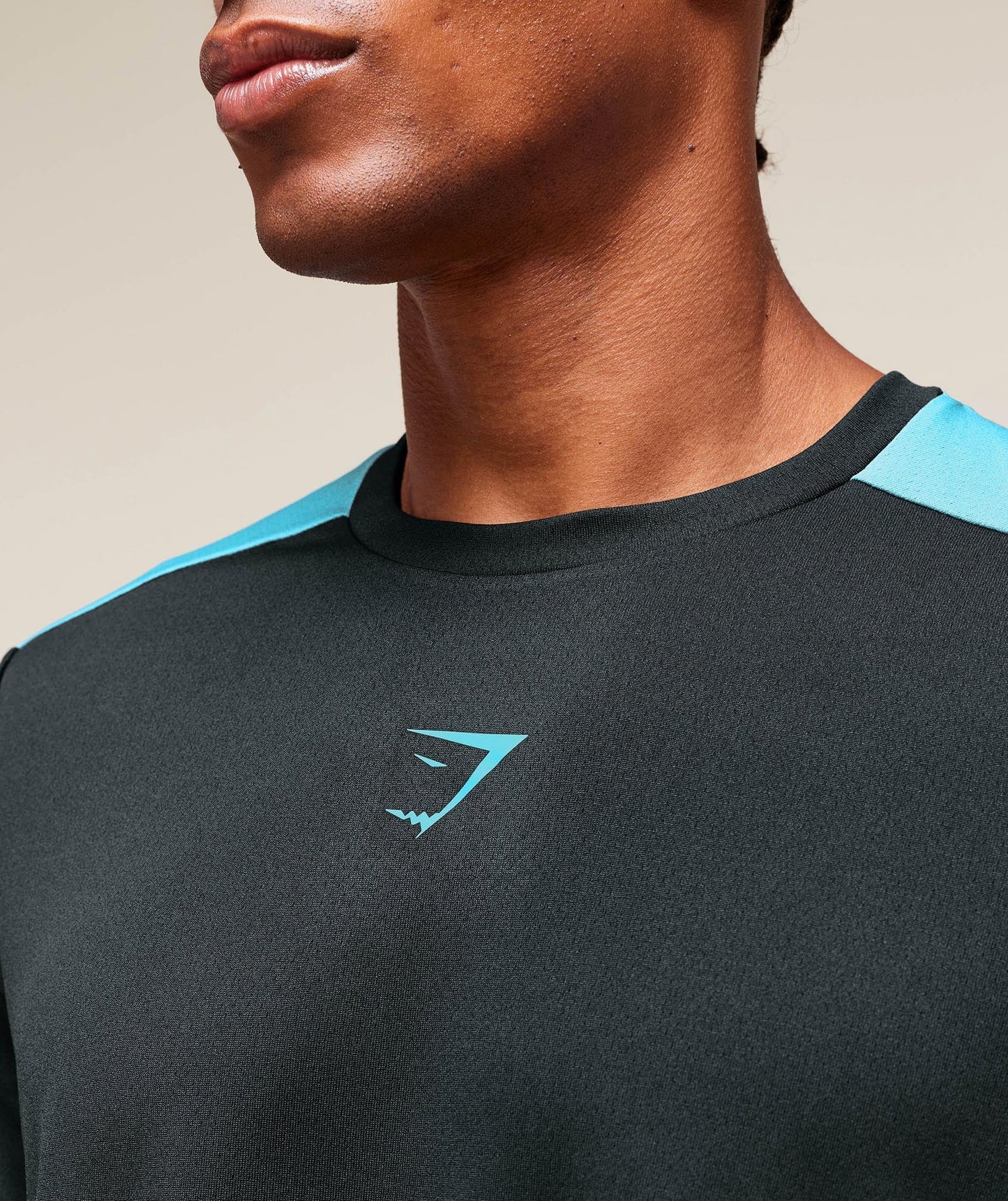 Playera Block - Negra/Azul
