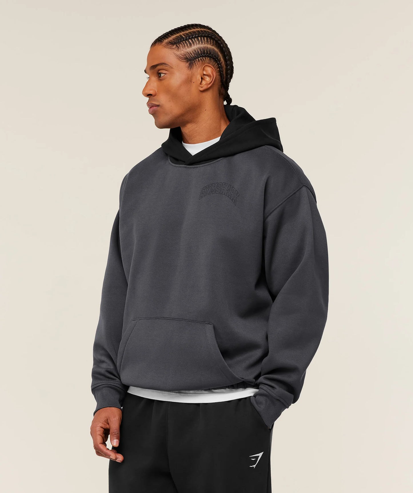 Hoodie Collegiate - Gris Onyx