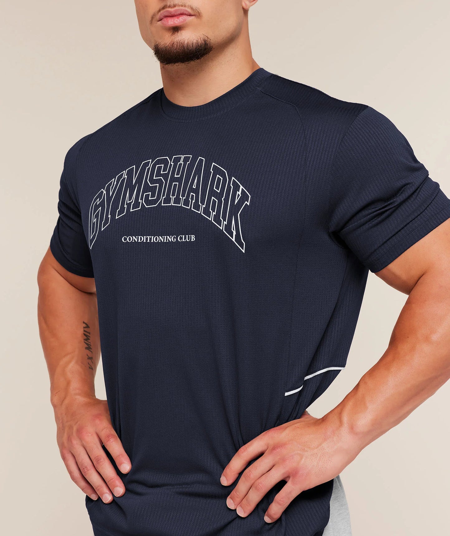 Playera Collegiate - Azul