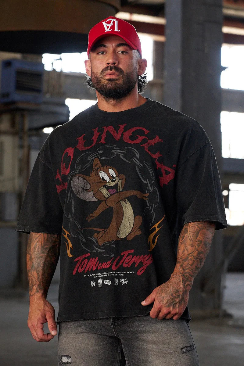 Camiseta Tom & Jerry - Negra