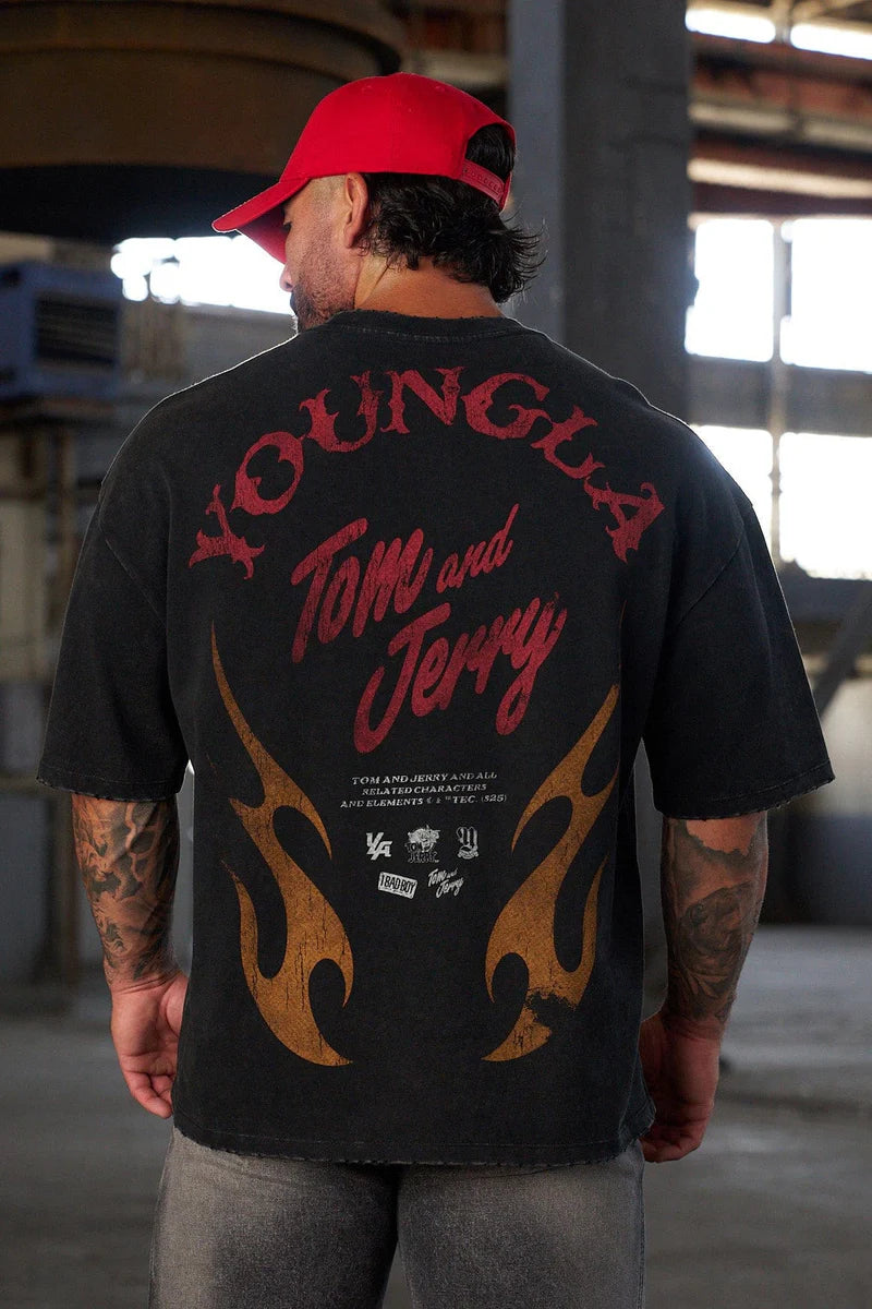 Camiseta Tom & Jerry - Negra