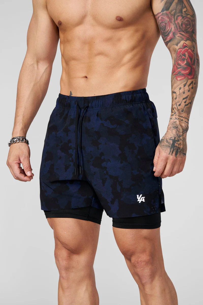 Short Deportivo Apex - Azul
