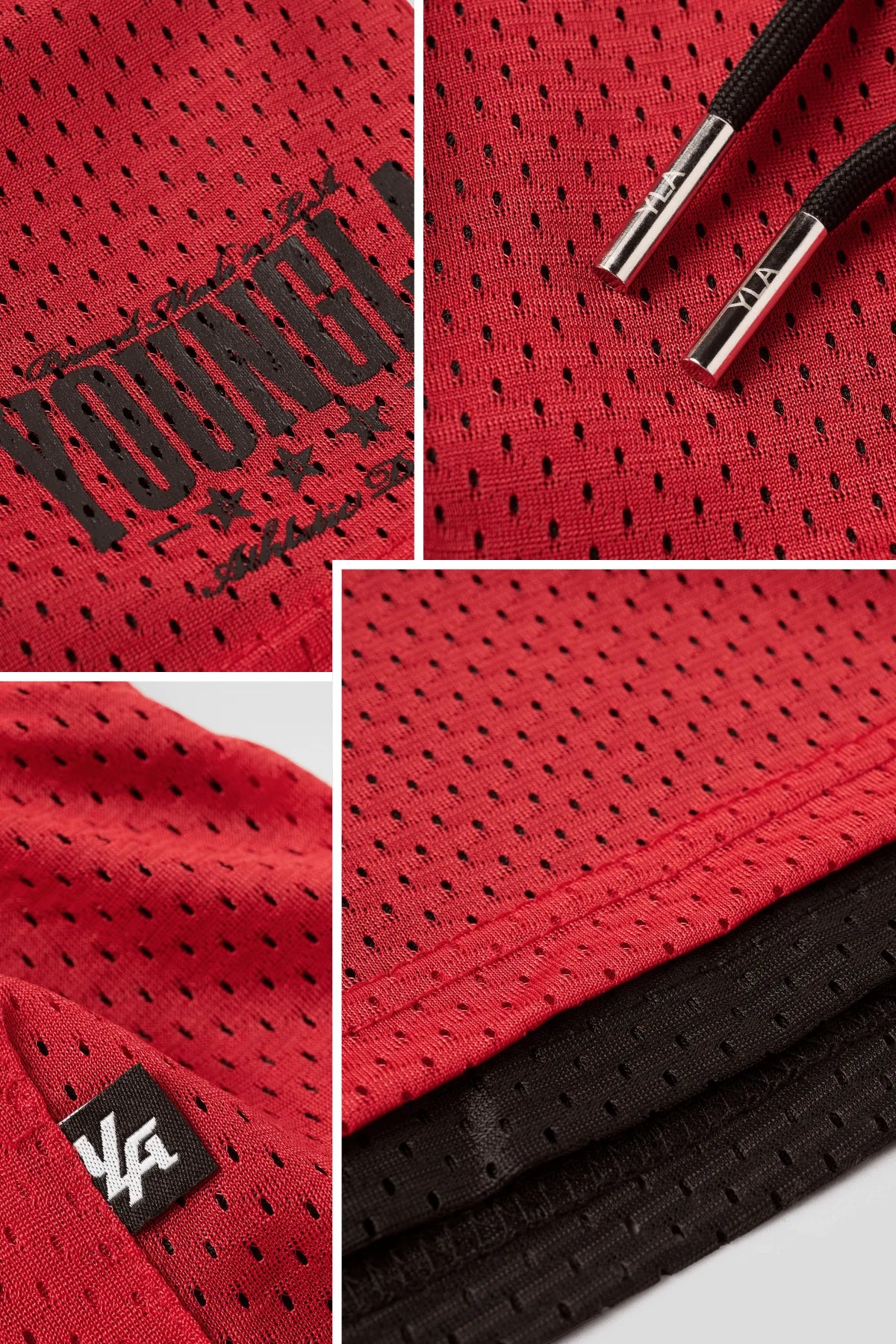 Short Doble Malla - Rojo