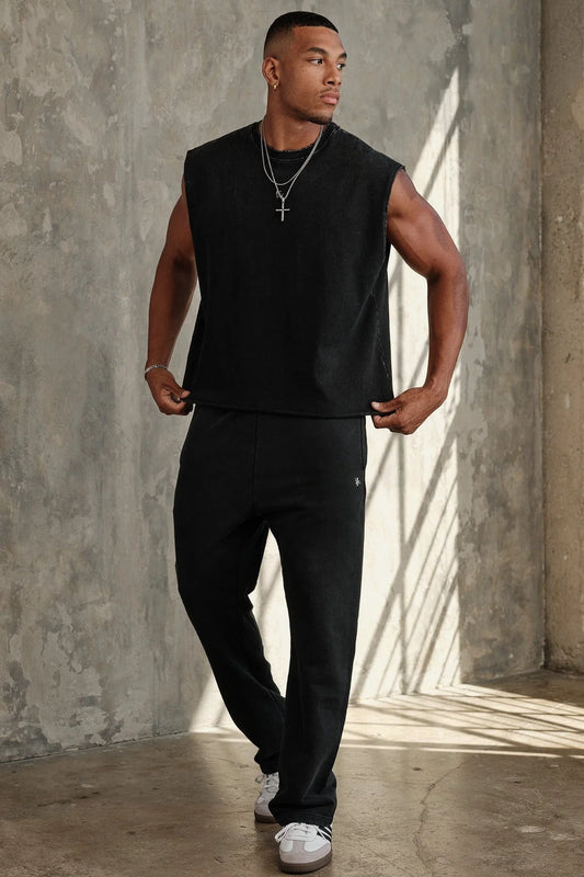 Jogger Essentials - Negro Deslavado