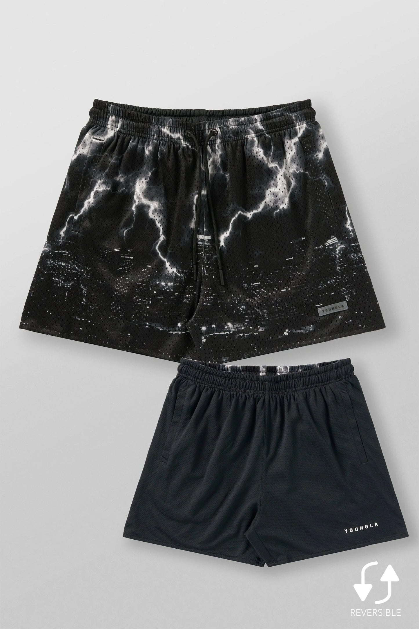 Short Malla Skulls - Negro