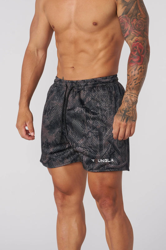 Short Malla - Negro Camo