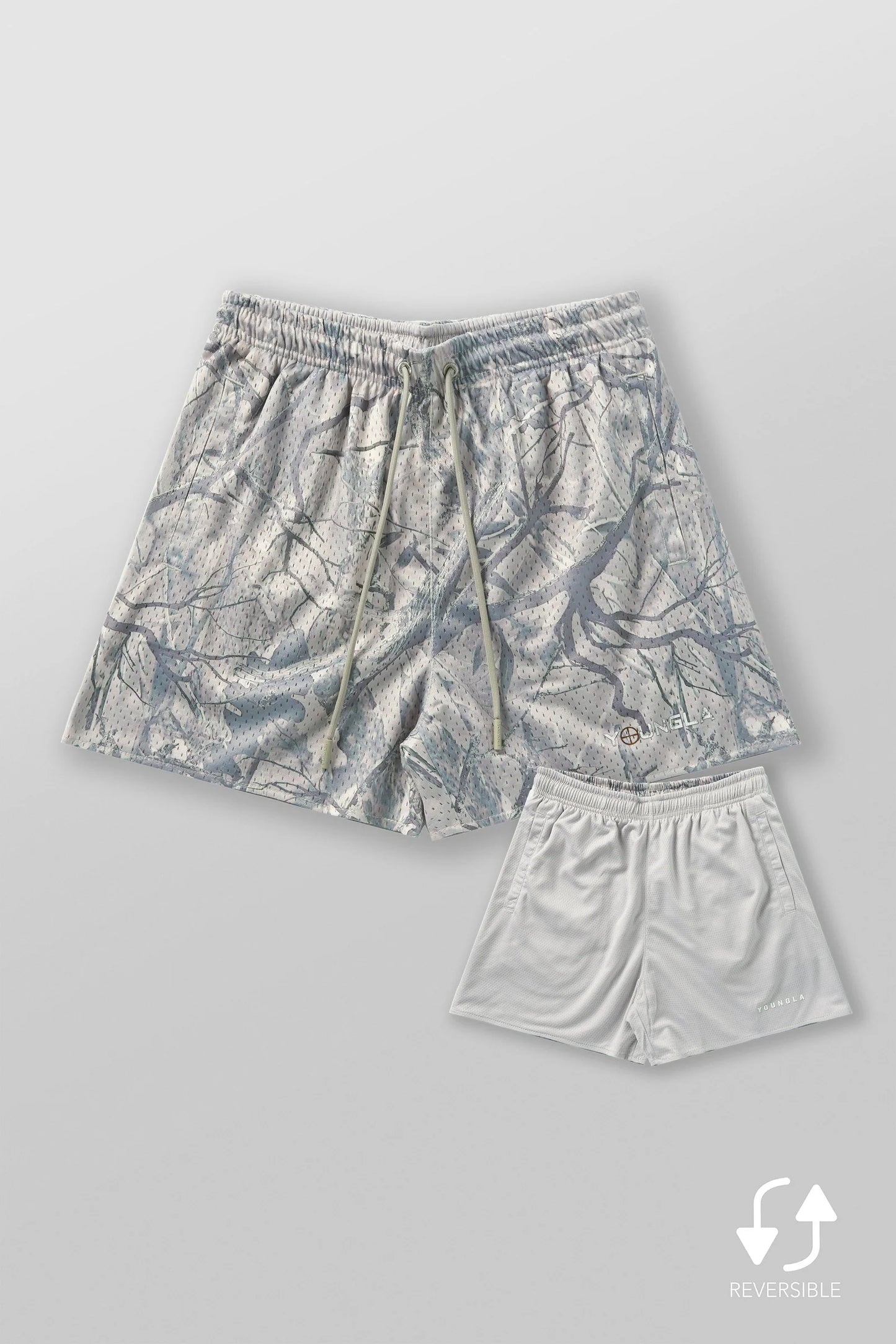 Short Malla - Gris Camo