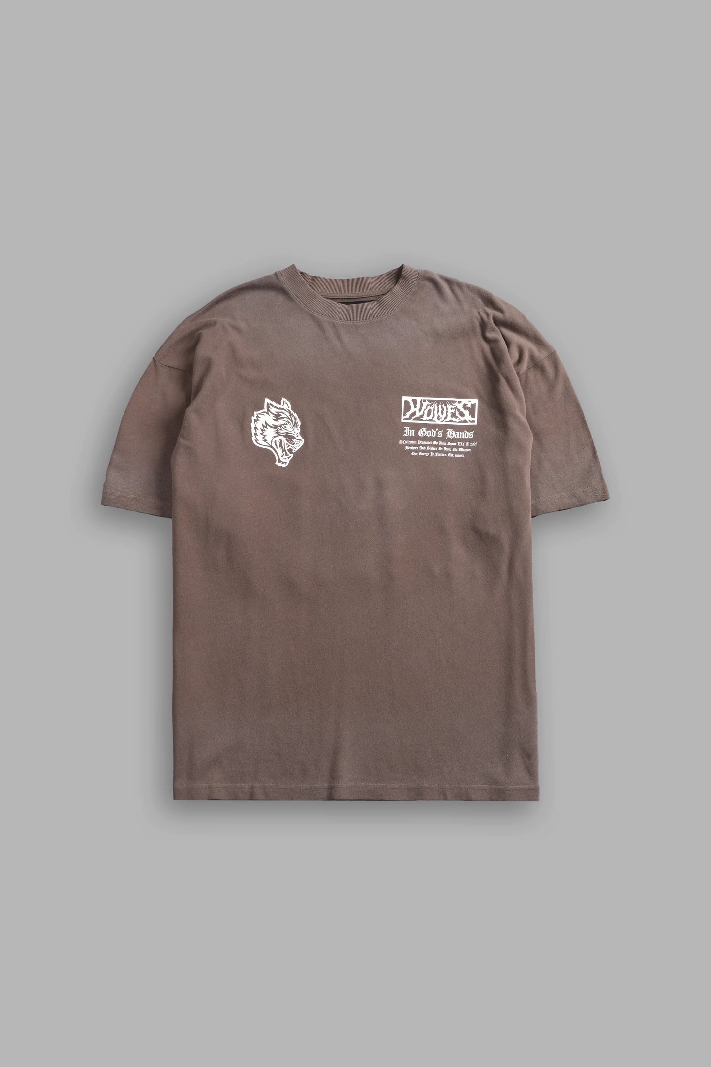 Playera Horseman Oversized - Café