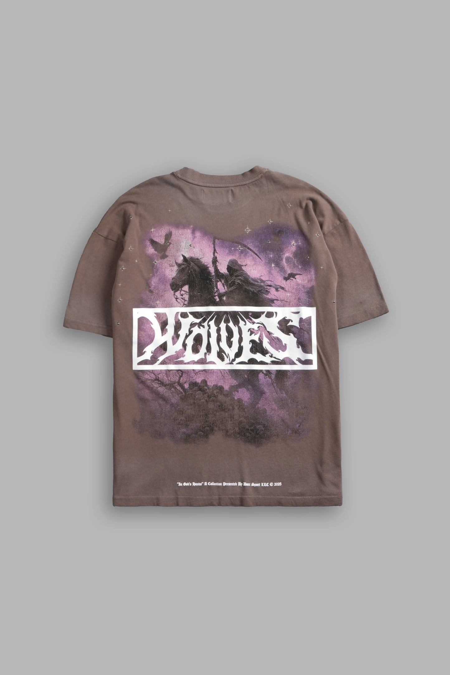 Playera Horseman Oversized - Café