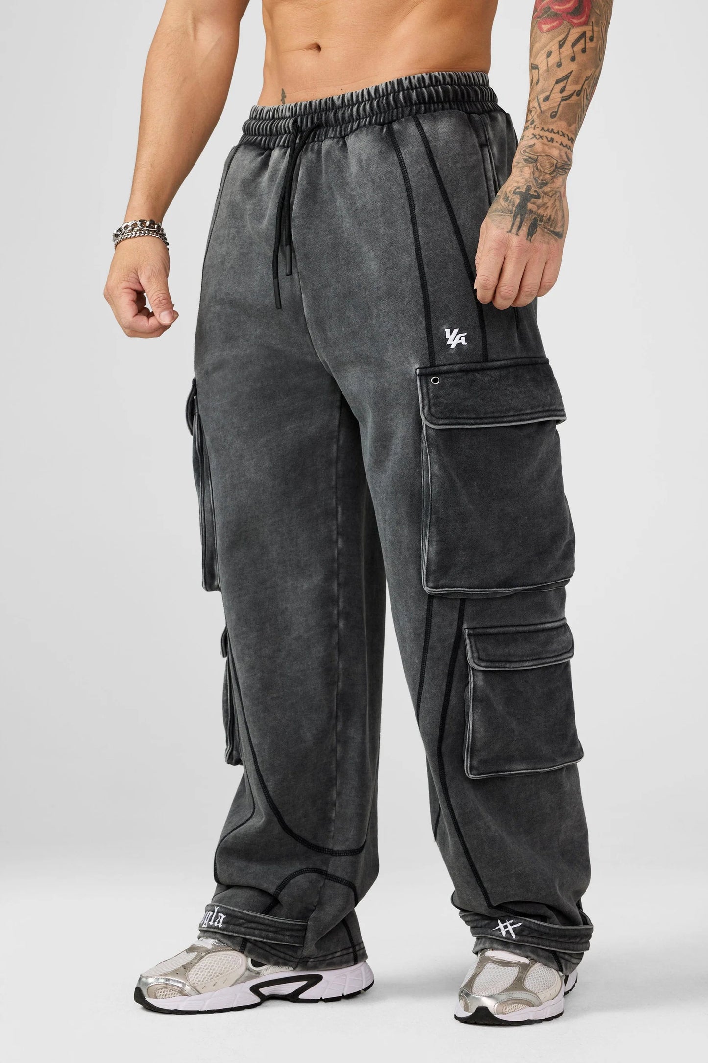 Jogger Cargo Strap - Gris Deslavado