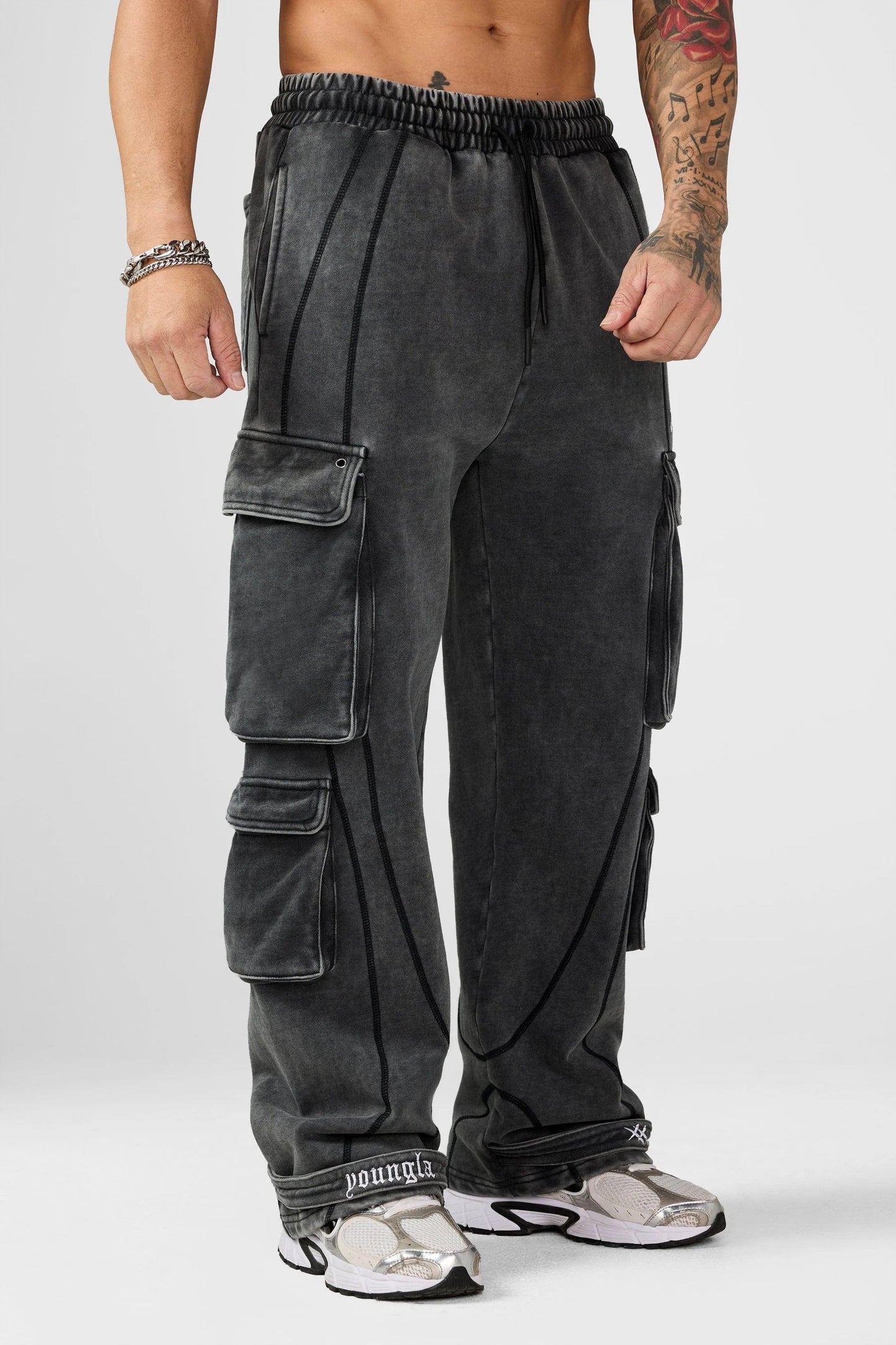 Jogger Cargo Strap - Gris Deslavado