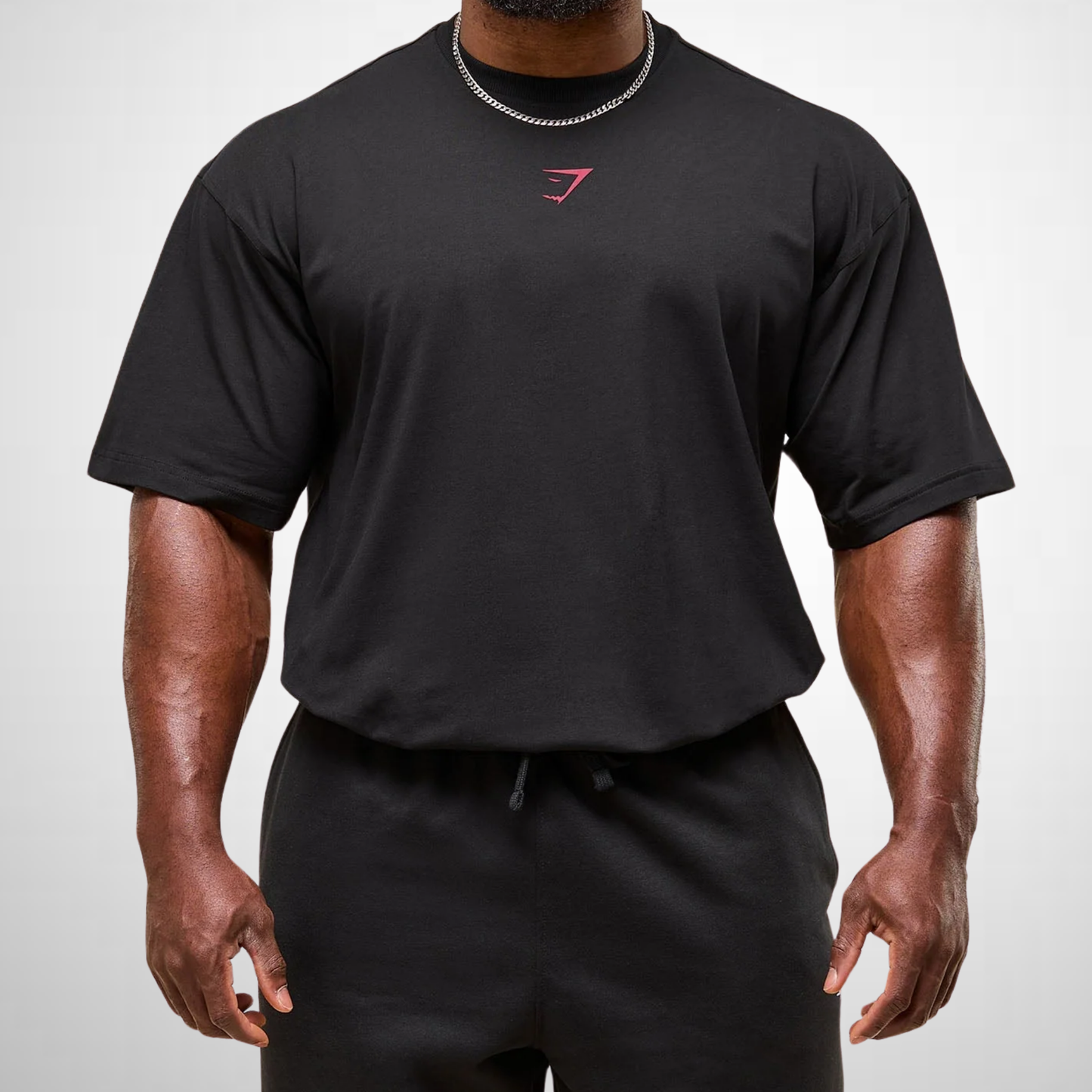 Playera Power - Negra/Rojo