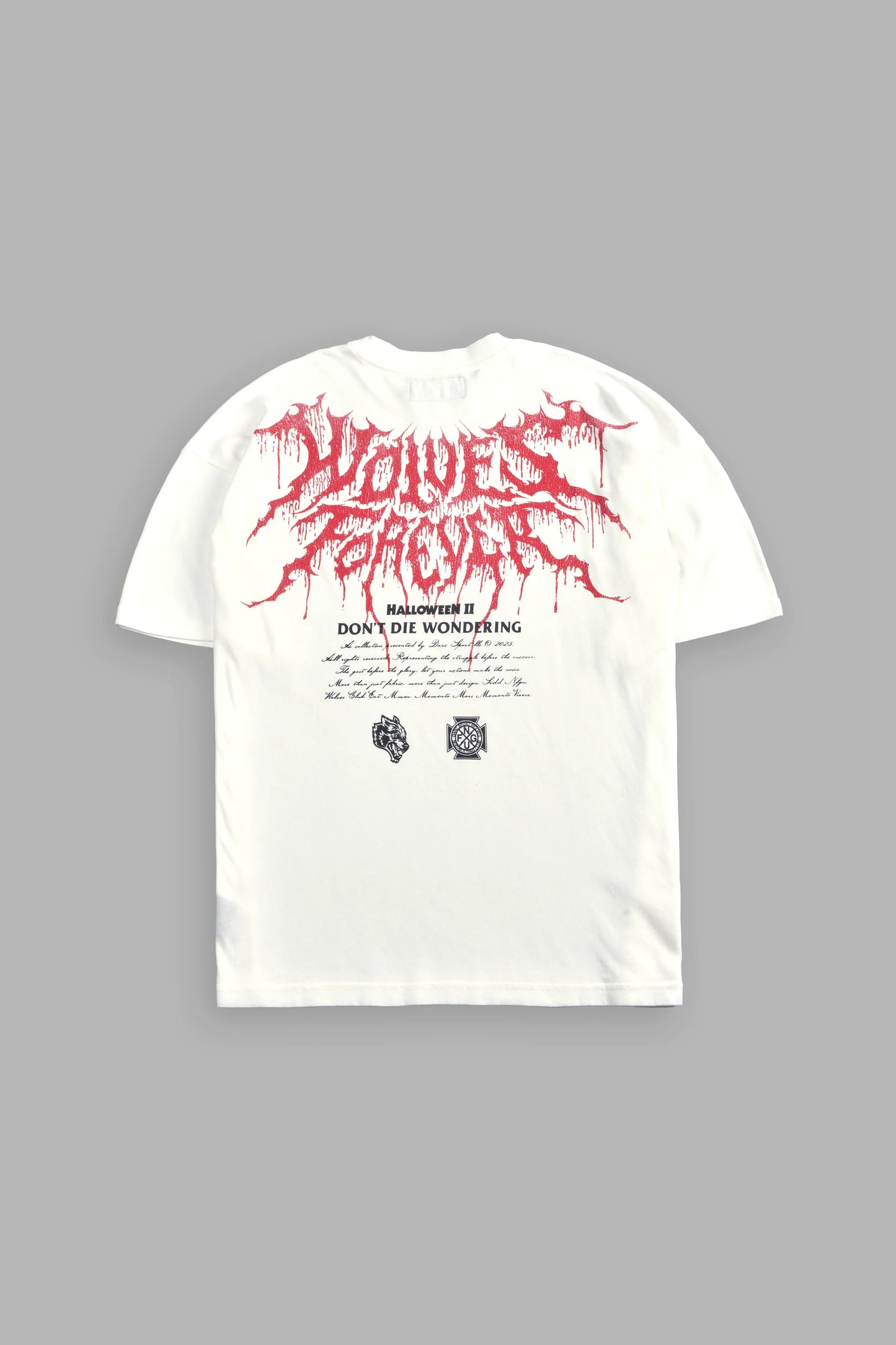 Playera “Watch Your Back” Premium Oversized - Crema