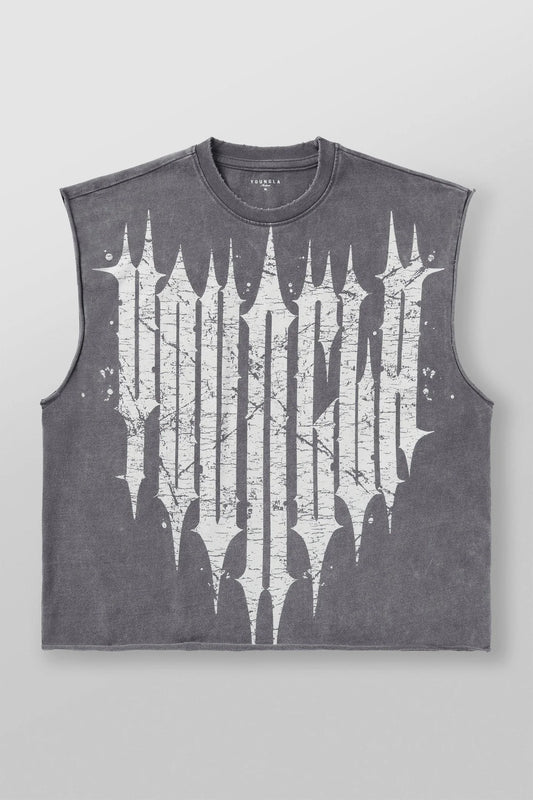 Revenge Crop Cut-Offs - Grey Wash