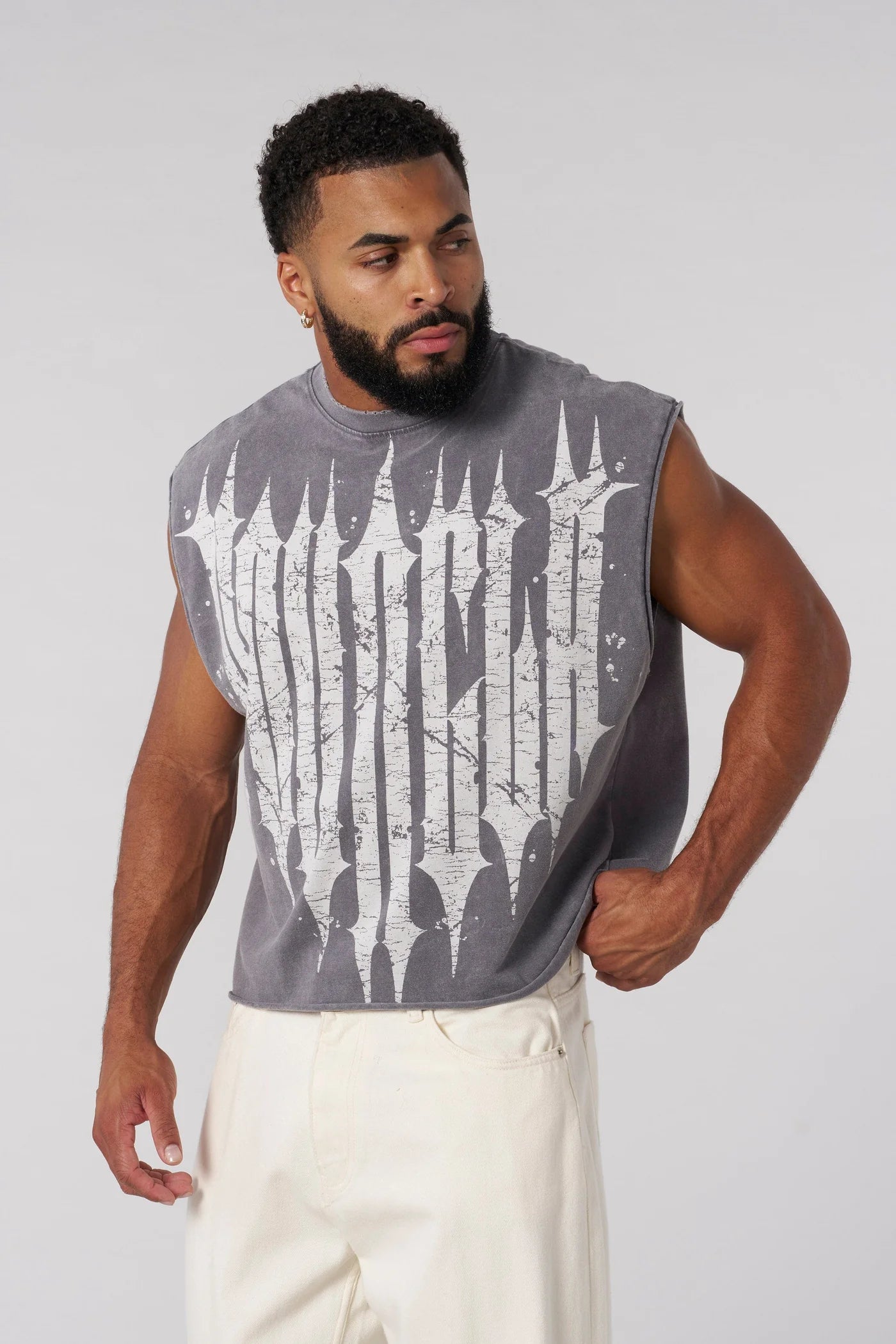 Revenge Crop Cut-Offs - Grey Wash