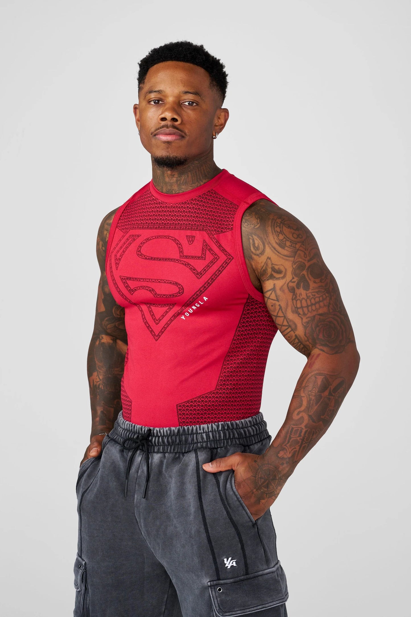 Tank De Compresión Superman - Roja