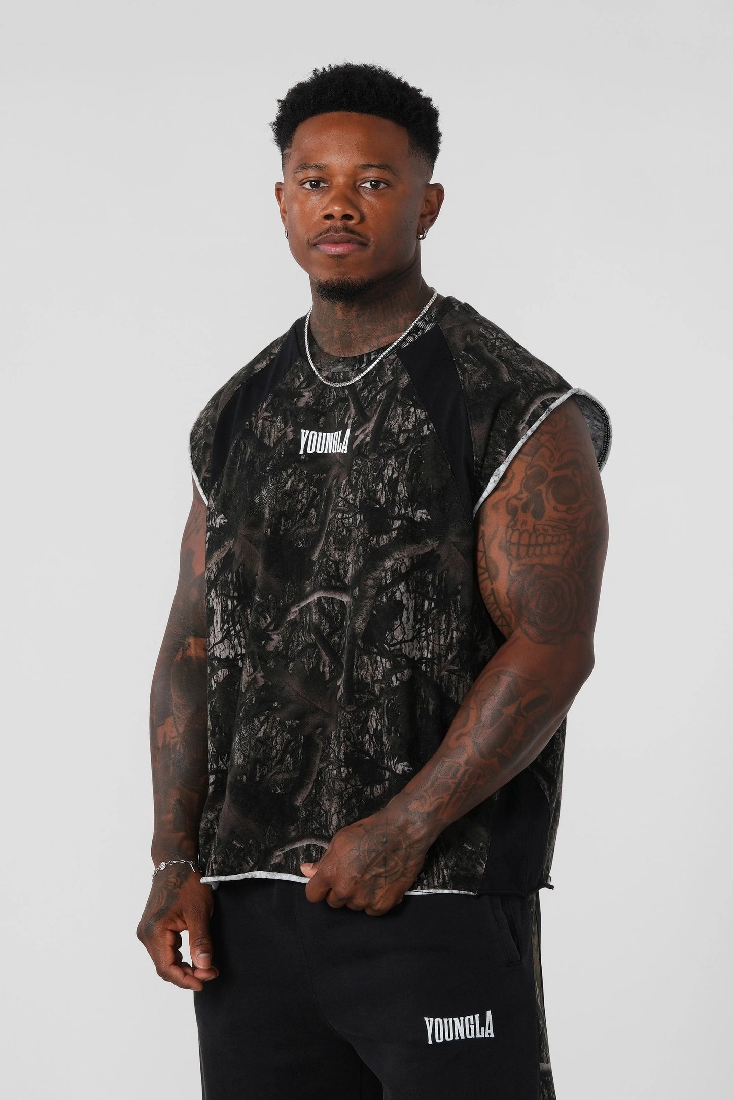 Tank Stellar - Negro Camuflado