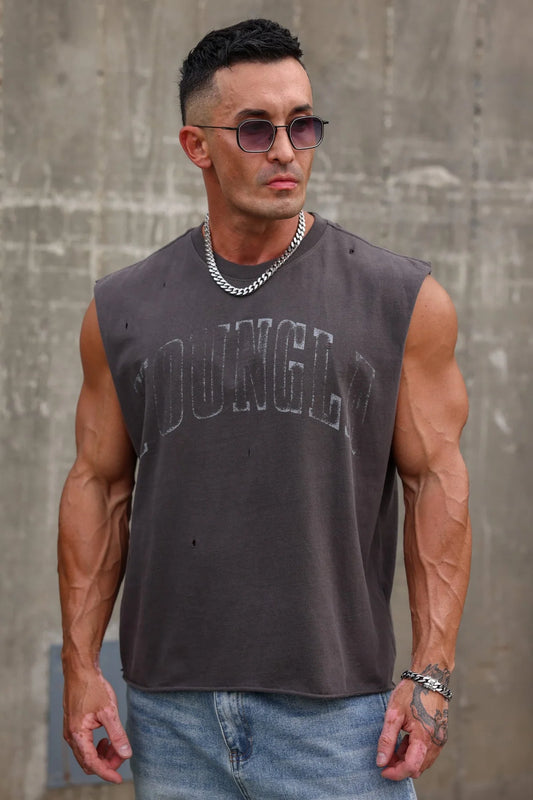 Tank Cut Off - Gris Deslavado