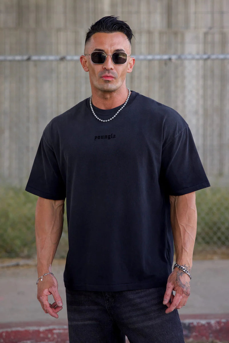 Playera Verano Oversized - Negra