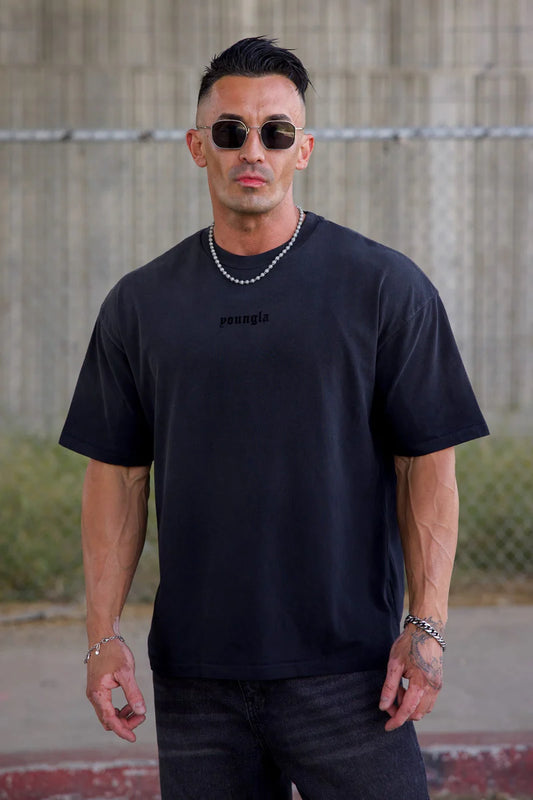 Playera Verano Oversized - Negra