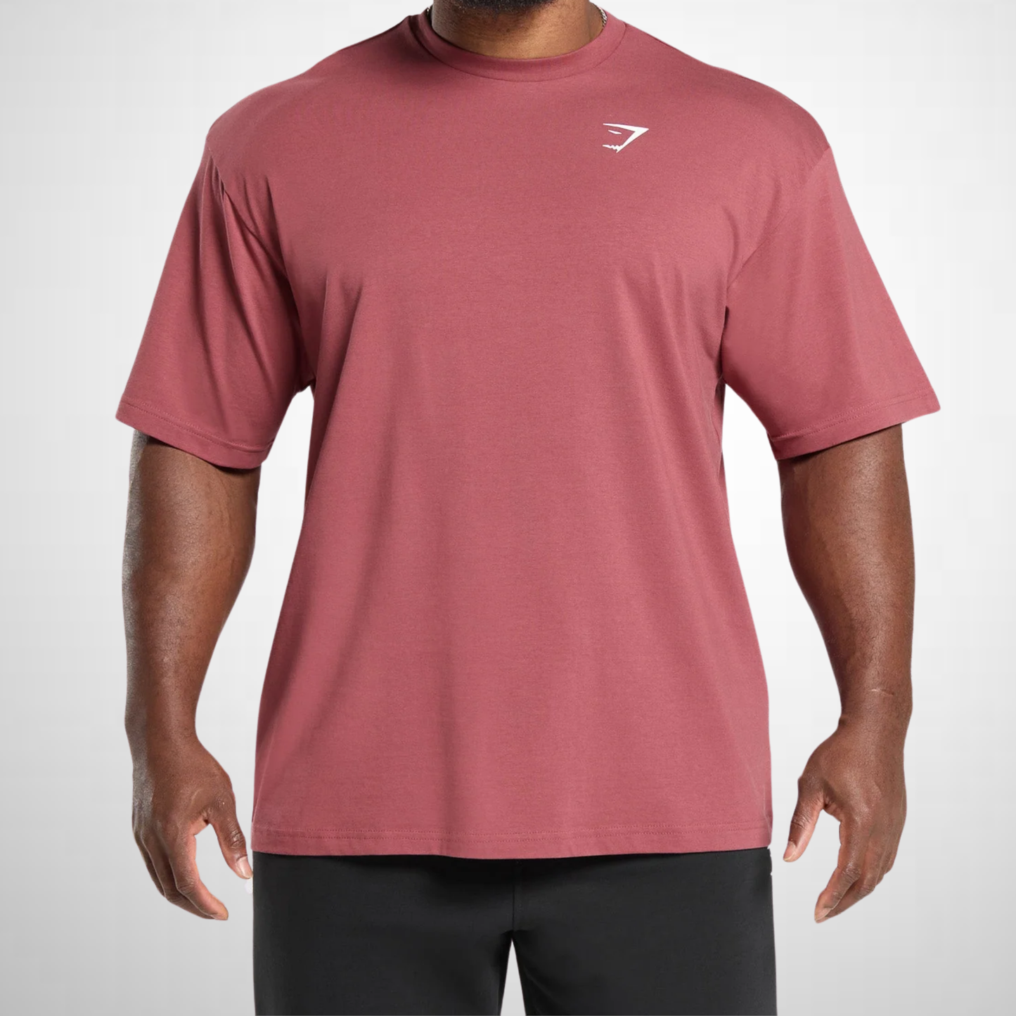 Playera Oversized Básica - Rosa Lavado