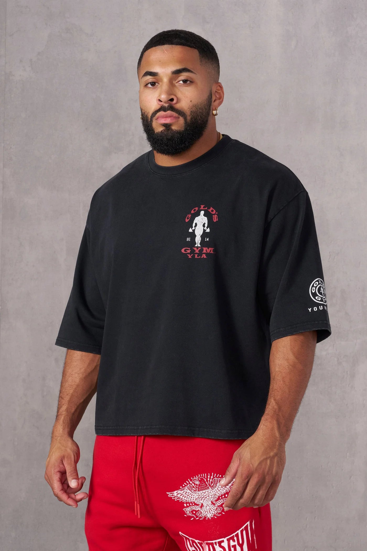 Playera Golds Gym - Negra