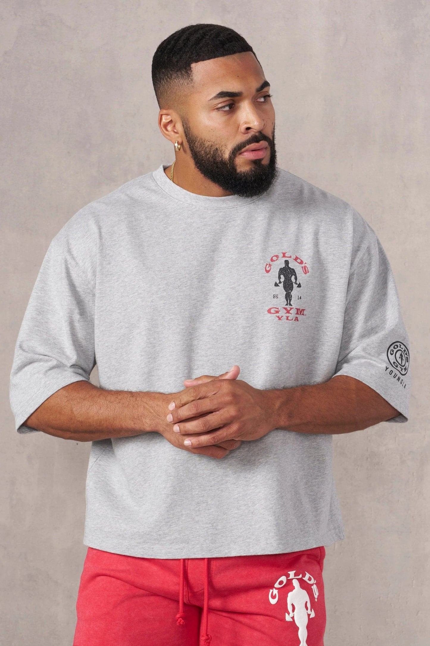 Playera Golds Gym - Gris