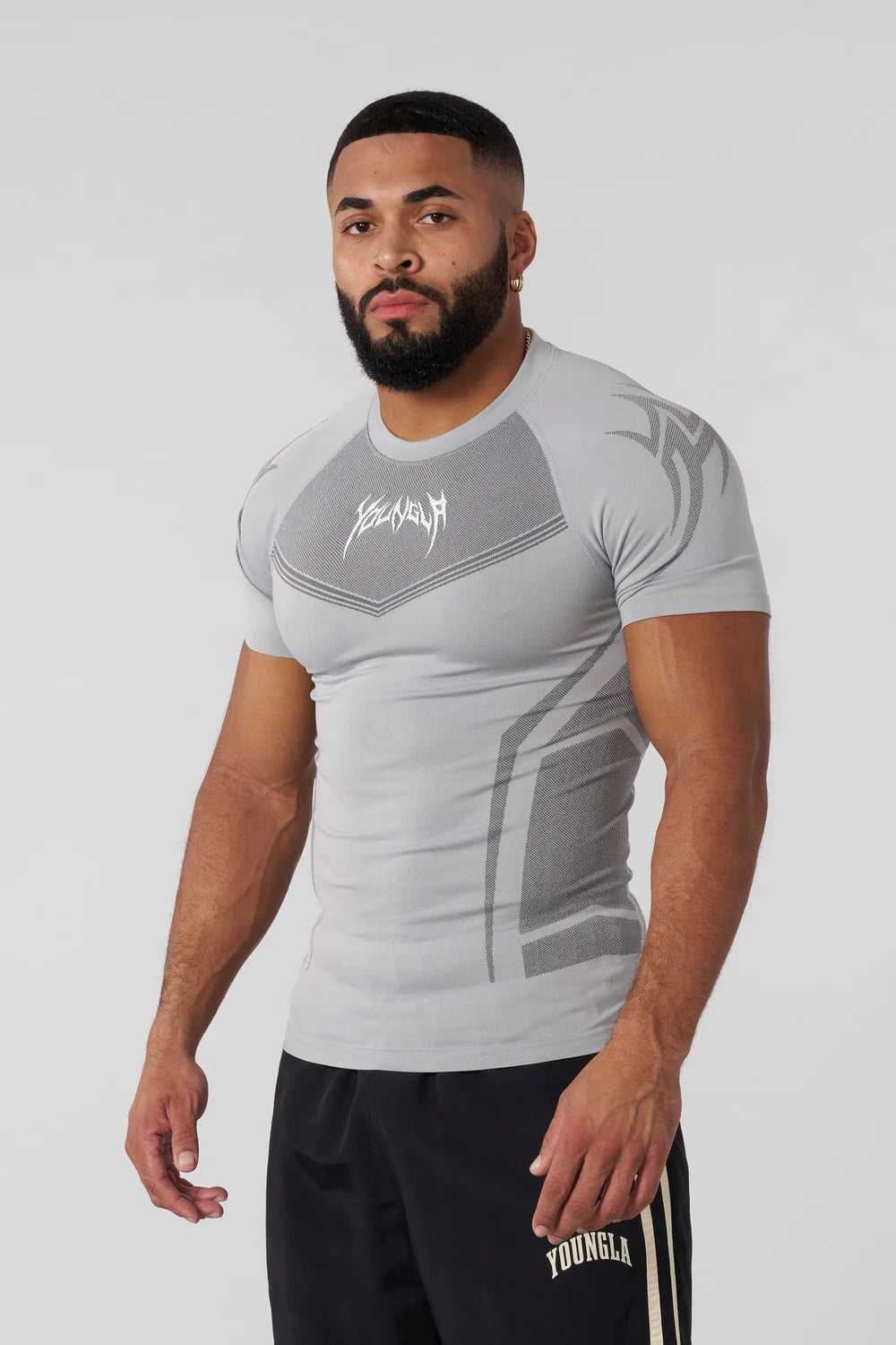 Playera Compresión Warrior - Gris
